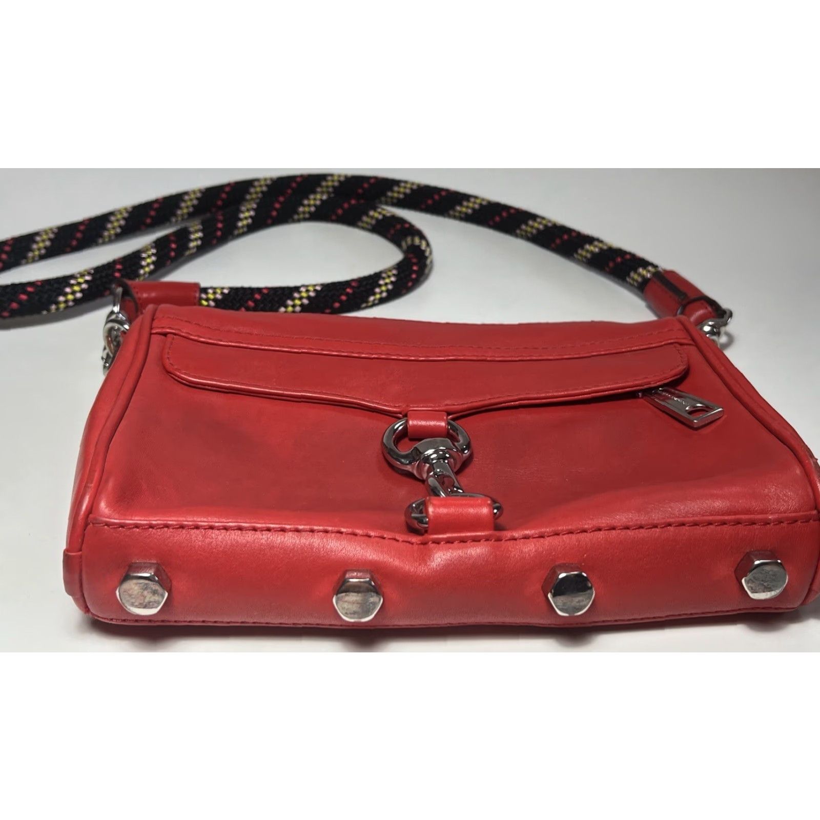 Rebecca Minkoff Rebecca Minkoff Mini M.A.C Crossbody Bag Scarlet Red ROPE STRAP Crossbody Women Mini 9” x 6.25” x 1.5” Scarlet Women Size ONE SIZE - 2 Thumbnail