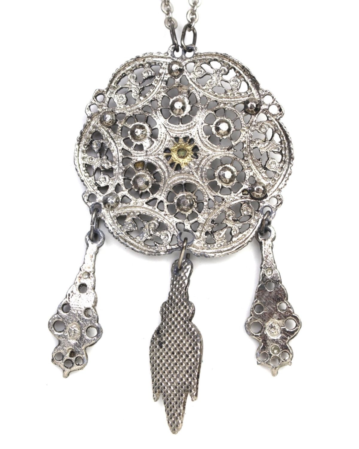 Vintage 2000S JAPANESE MADE CELESTIAL FILIGREE TALISMAN NECKLACE Size ONE SIZE - 4 Thumbnail