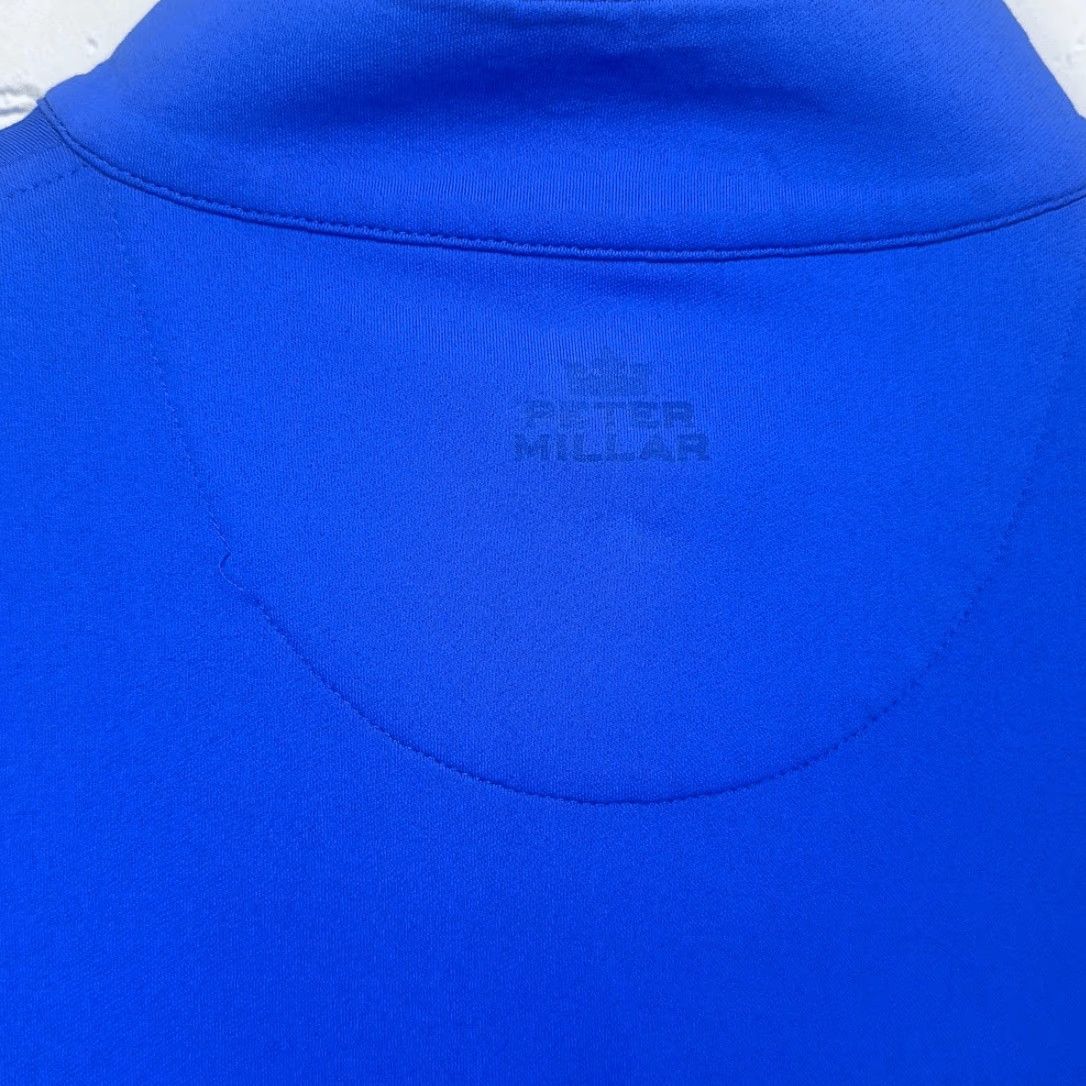 Peter Millar Peter Millar Blue Element E4 Wicking 1/4 Zip Golf Pullover M Medium Women Blue Element E4 Wicking 1/4 Zip Golf Pullover Sz M Medium Size M / US 6-8 / IT 42-44 - 4 Thumbnail