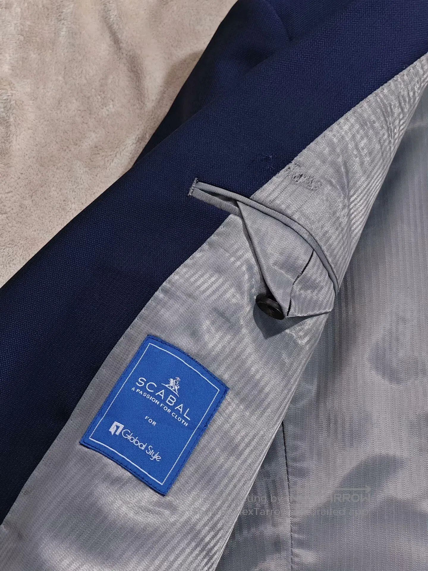 SCABAL Custom Blue Wool Suit Jacket. Size US S / EU 44-46 / 1 - 7 Thumbnail