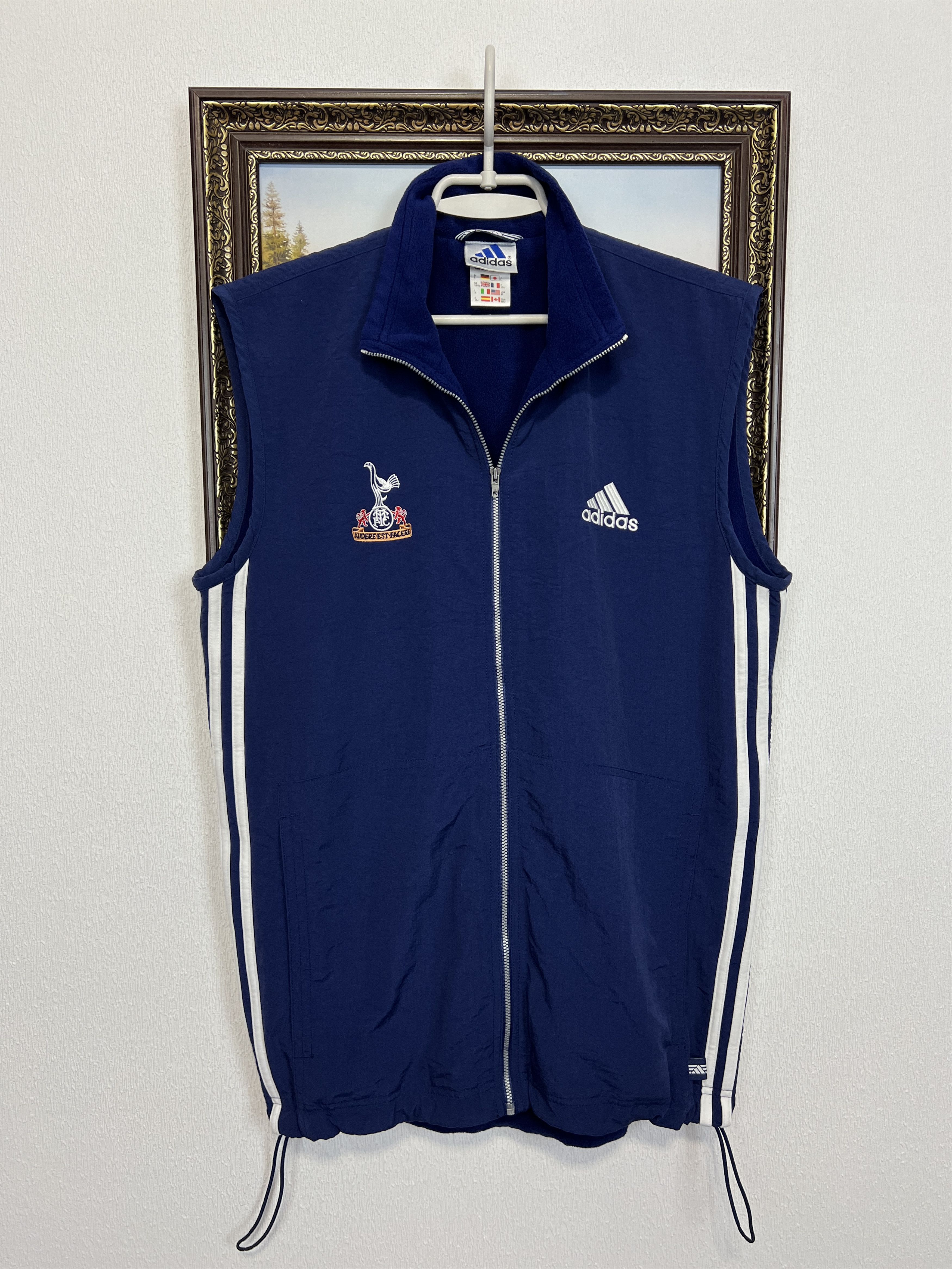 Adidas Vintage Tottenham Football Train Vest Jacket Track Top Size US M / EU 48-50 / 2 - 1 Thumbnail