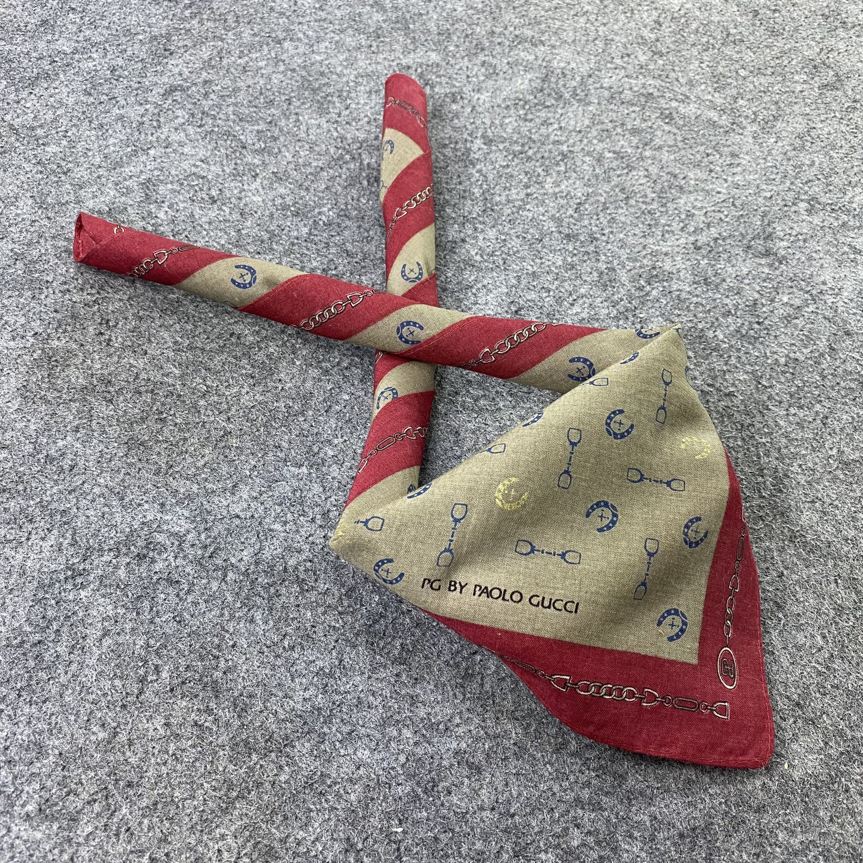 Paolo Gucci Paolo Gucci Handkerchief Neckerchief Bandana-B1706 Size ONE SIZE - 1 Thumbnail