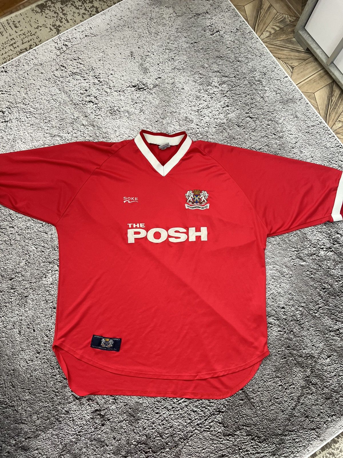 Vintage 1999-2000 RARE‼️Peterborough United jersey by Soke Size US XXL / EU 58 / 5 - 2 Thumbnail