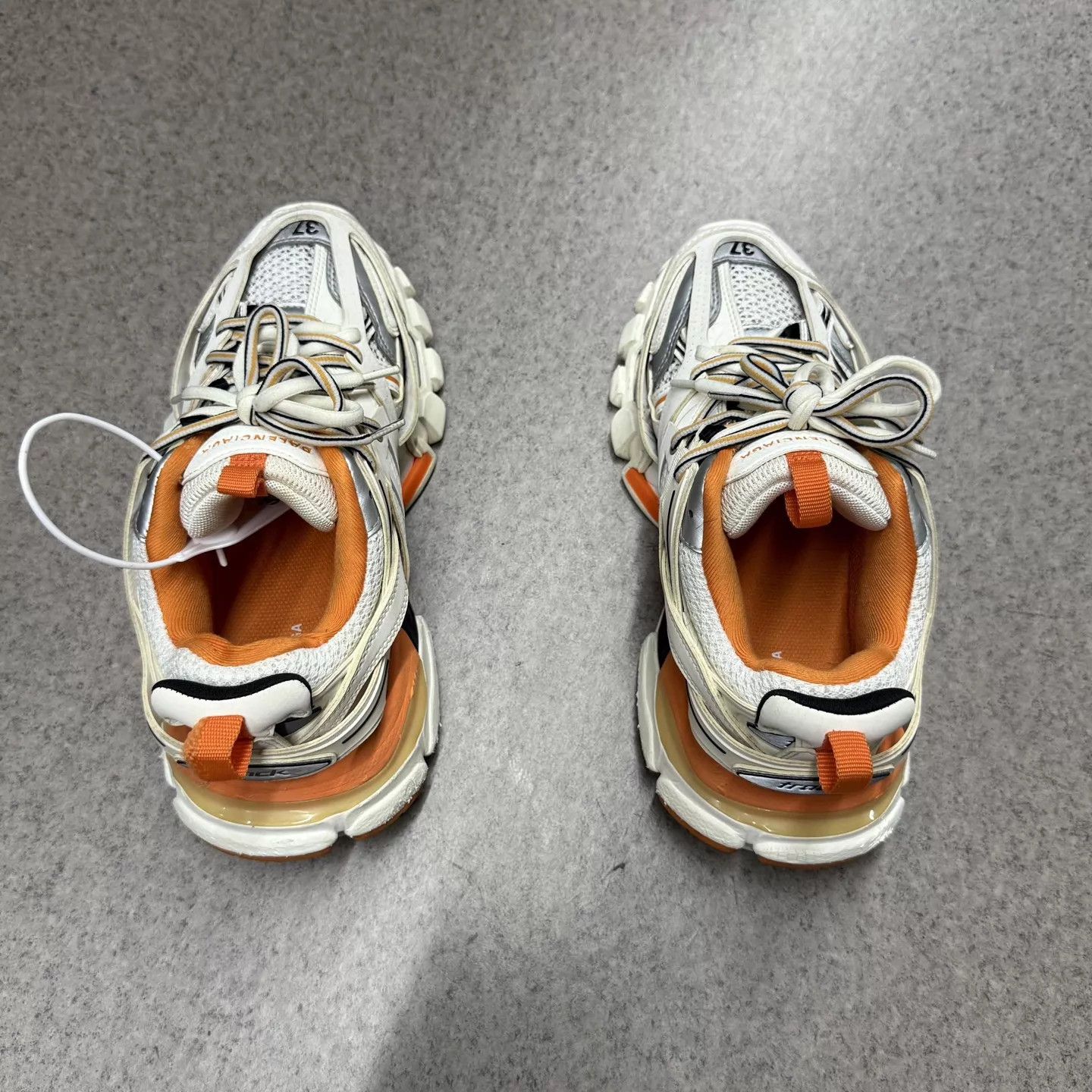 Balenciaga Balenciaga Track White/Orange 37 Excellent Condition Size US 6.5 / IT 36.5 - 7 Thumbnail