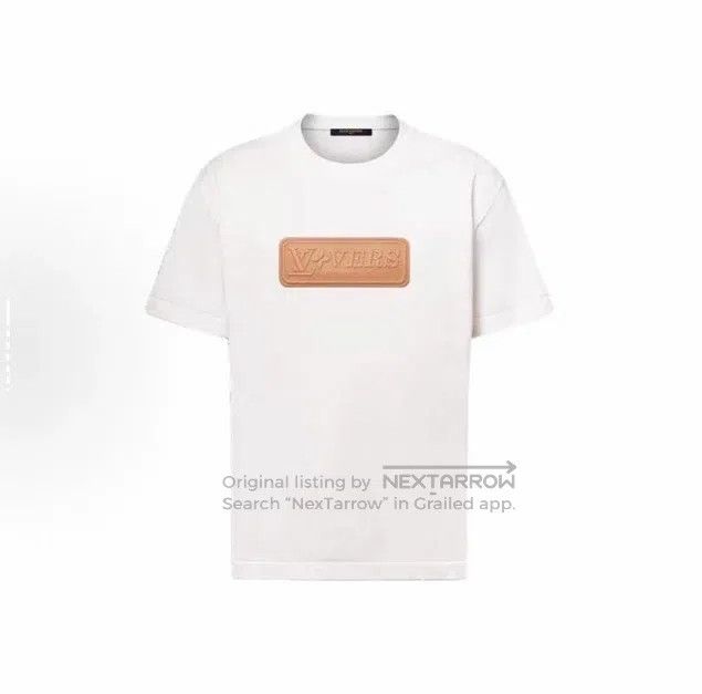 Louis Vuitton Louis Vuitton White leather logo knit short sleeves Size US XL / EU 56 / 4 - 1 Thumbnail