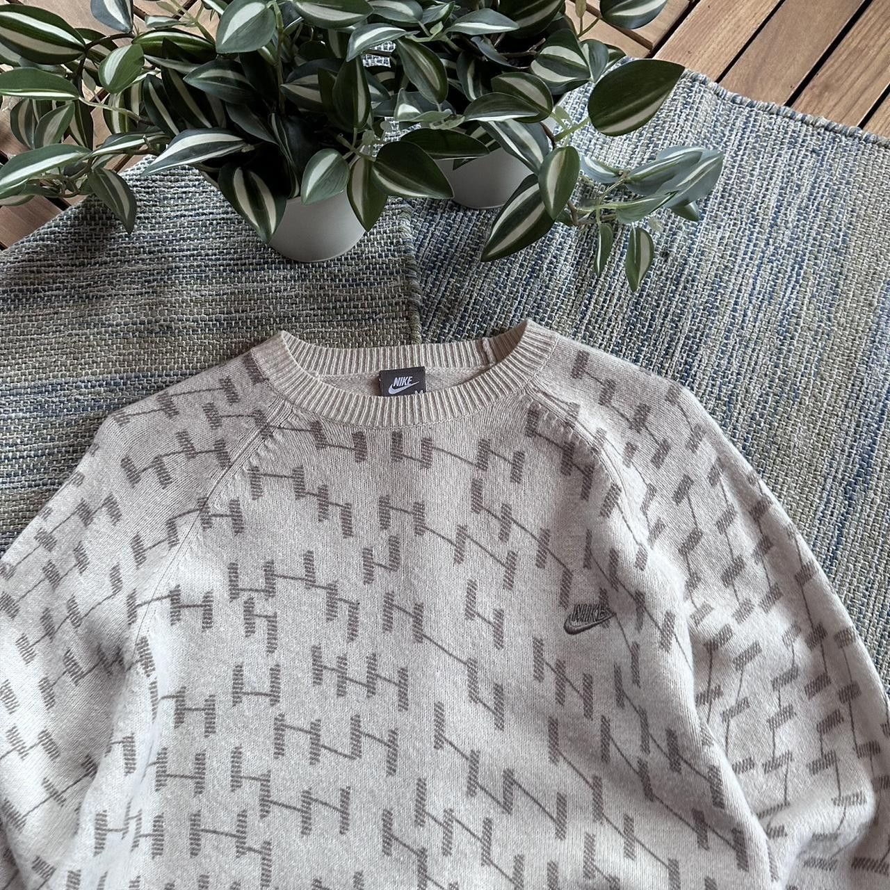 Nike Vintage Y2K Nike Swoosh Logo Knitted Jumper Size US M / EU 48-50 / 2 - 3 Thumbnail