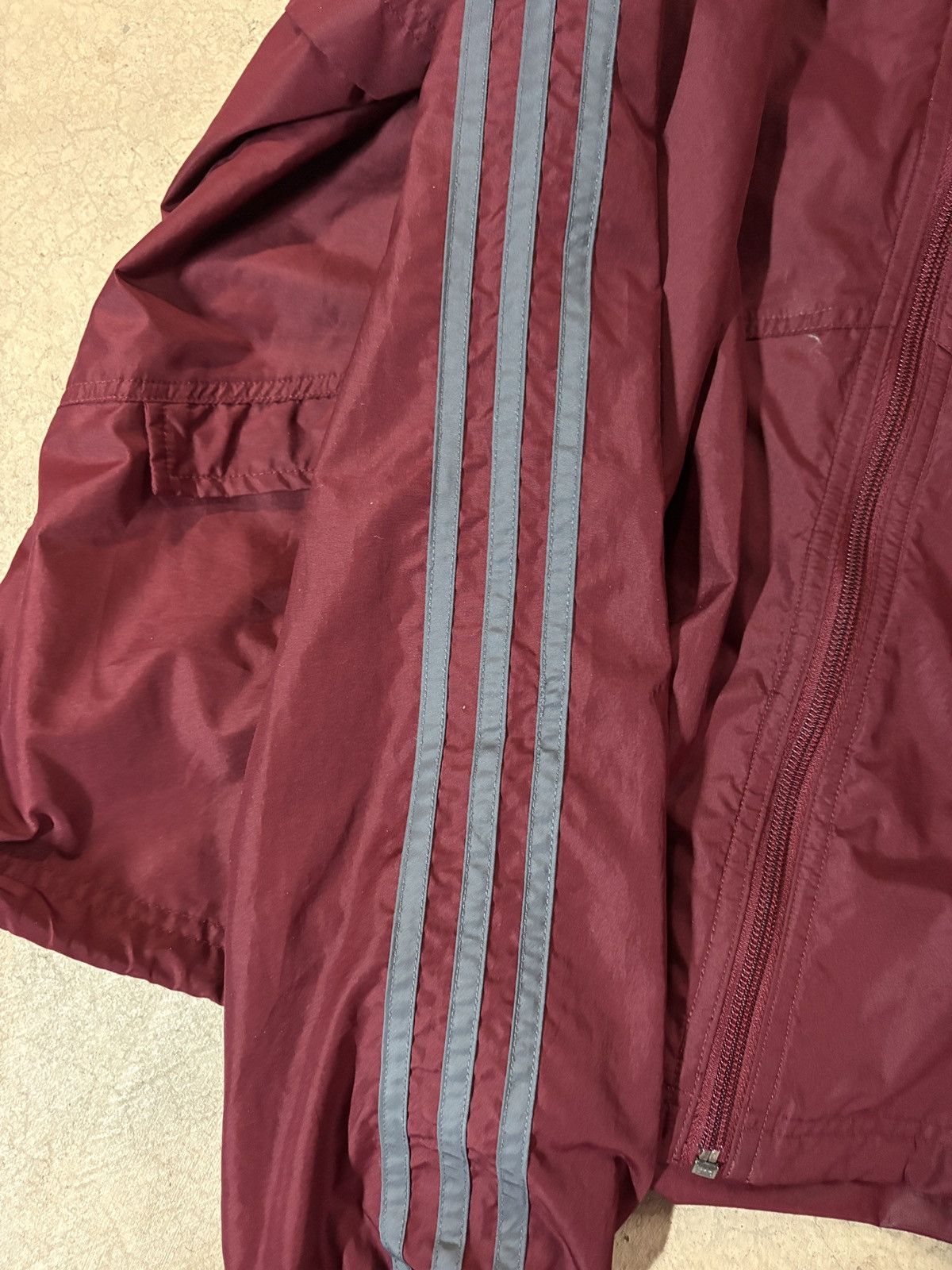 Adidas Vintage 90s Adidas Anorak Nylon Windbreaker Jacket Red Size US M / EU 48-50 / 2 - 4 Thumbnail