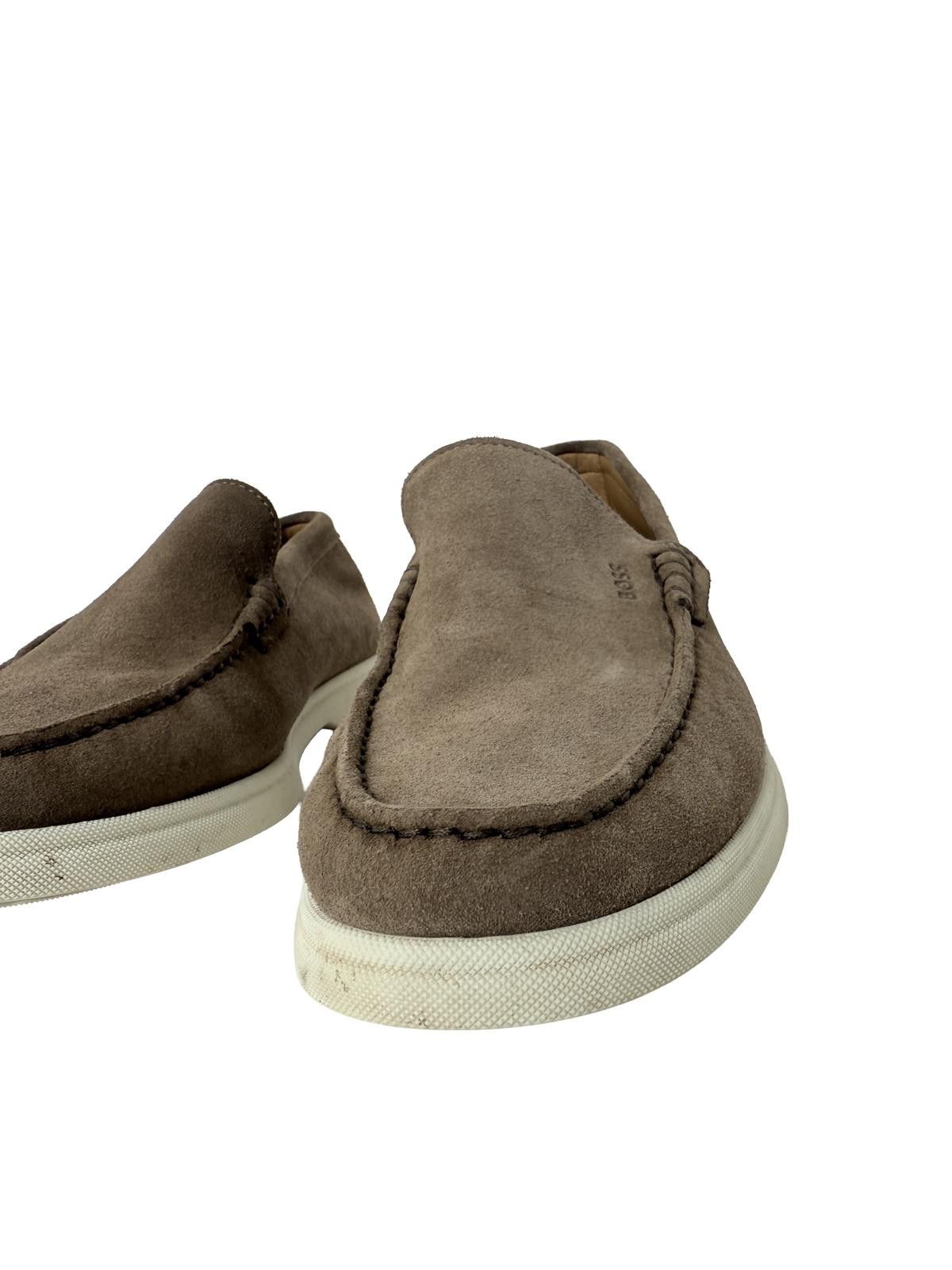 Other Boss Men's Sienne Logo-Emed Slip-On Loafers in Med Beige 260 Size US 8 / EU 41 - 4 Thumbnail