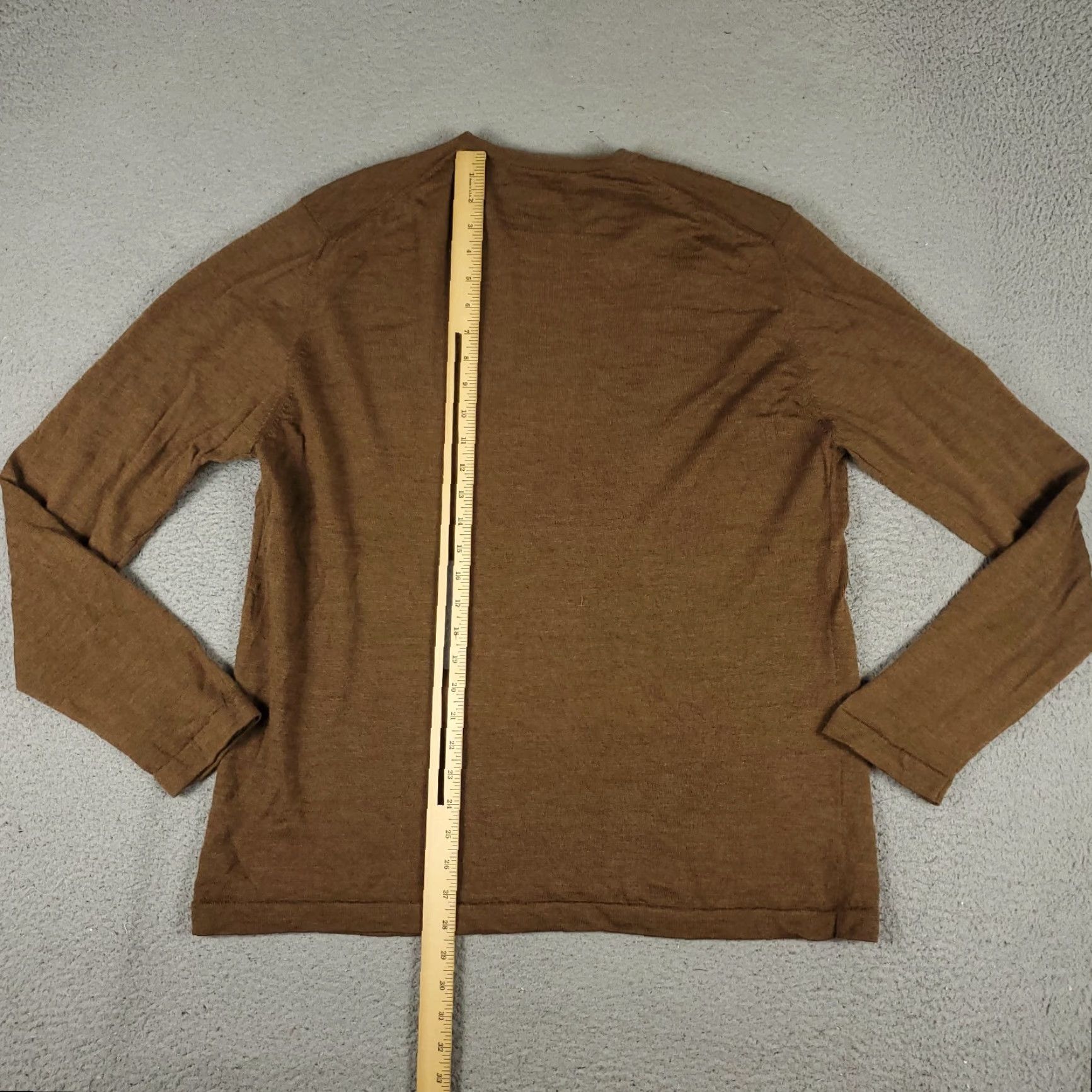 Brooks Brothers Brooks Brothers Sweater Mens XL Brown Wool Pullover Lightweight Crew Neck Size US XL / EU 56 / 4 - 7 Thumbnail