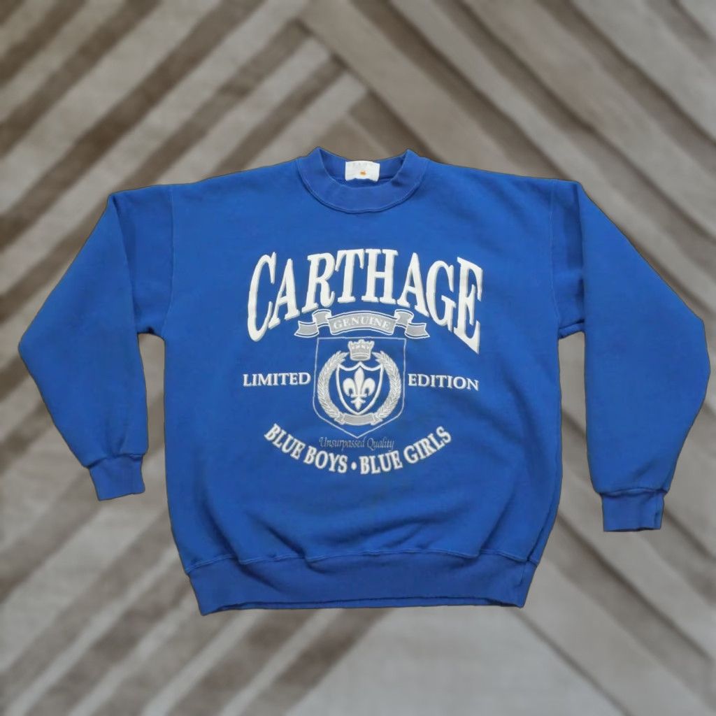 Vintage VINTAGE Dodger Sweatshirt Mens Large Blue Pullover Crew neck 90s Fold-Over Logo 90s Mens Blue Sweatshirt Size US L / EU 52-54 / 3 - 1 Thumbnail
