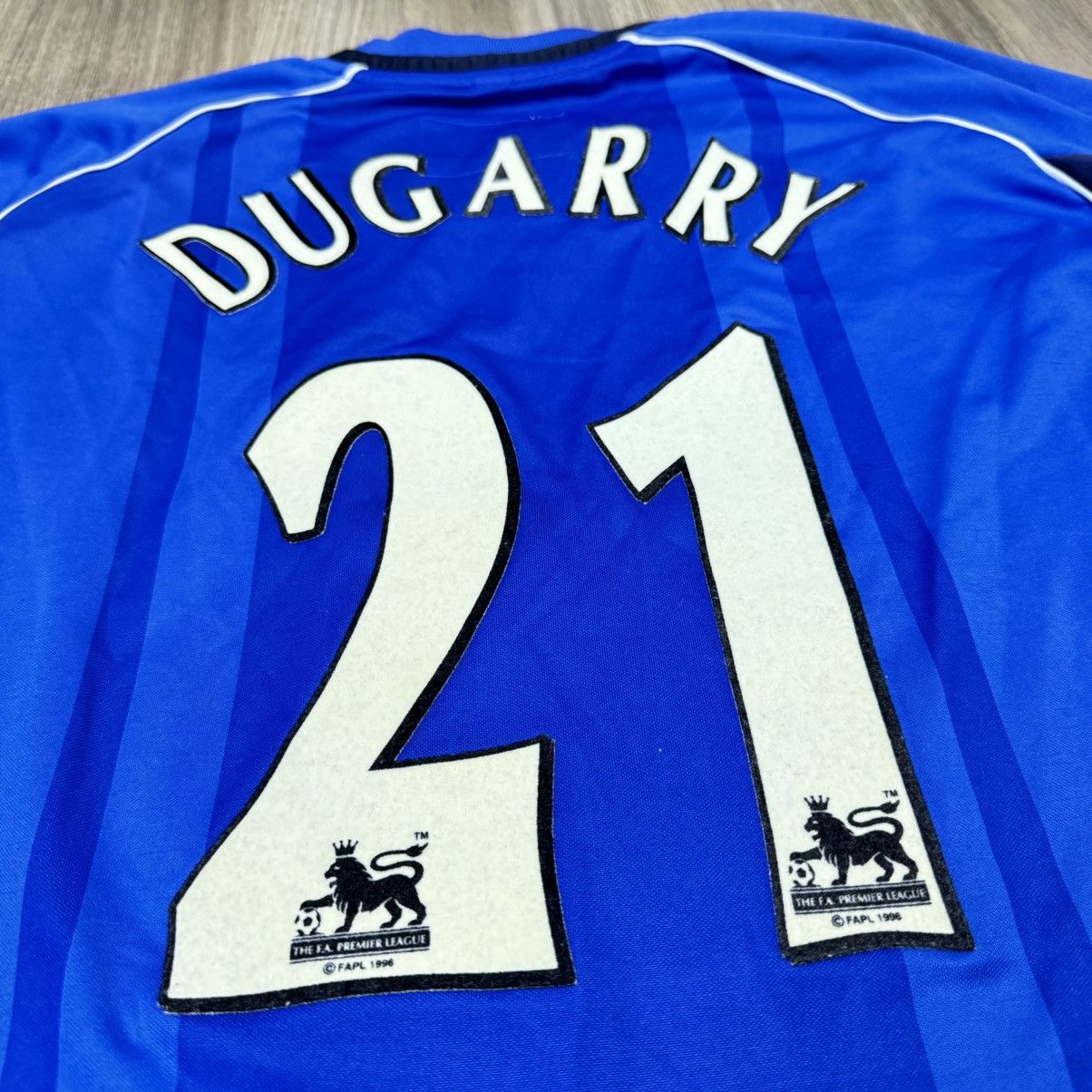 Le Coq Sportif Birmingham 02/03 home shirt #21 Dugarry Size US XL / EU 56 / 4 - 5 Thumbnail