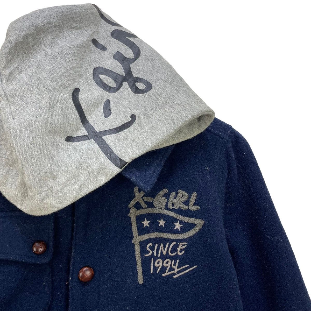 Japanese Brand 🔥Japanese Brand X Girl Removable Hooded Jacket Size S / US 4 / IT 40 - 4 Thumbnail
