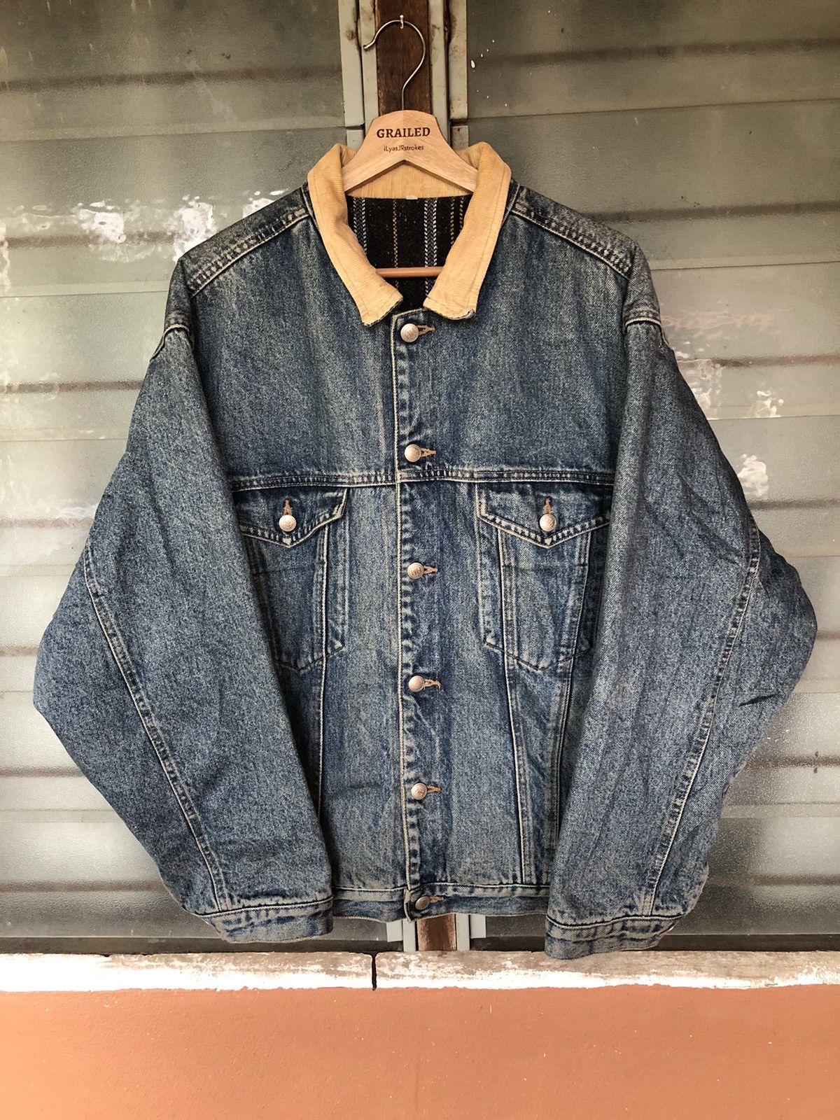 If Six Was Nine Vintage Style HR Denim Jacket Detroit Jacket Rare Size US M / EU 48-50 / 2 - 2 Thumbnail