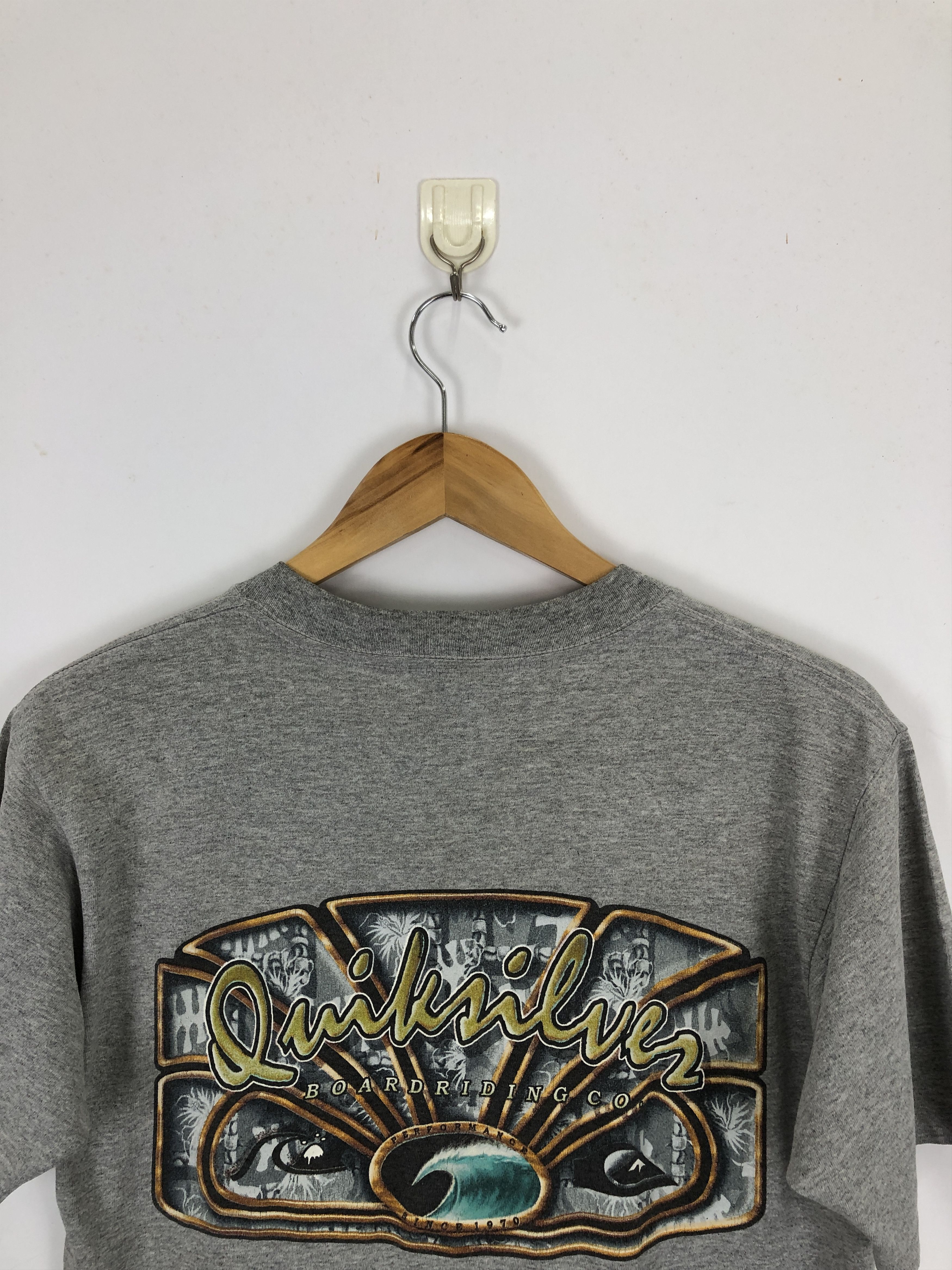 Quiksilver × Vintage Vintage 90s Quiksilver Big Logo Surfing Tee TA0487 Size US S / EU 44-46 / 1 - 3 Thumbnail