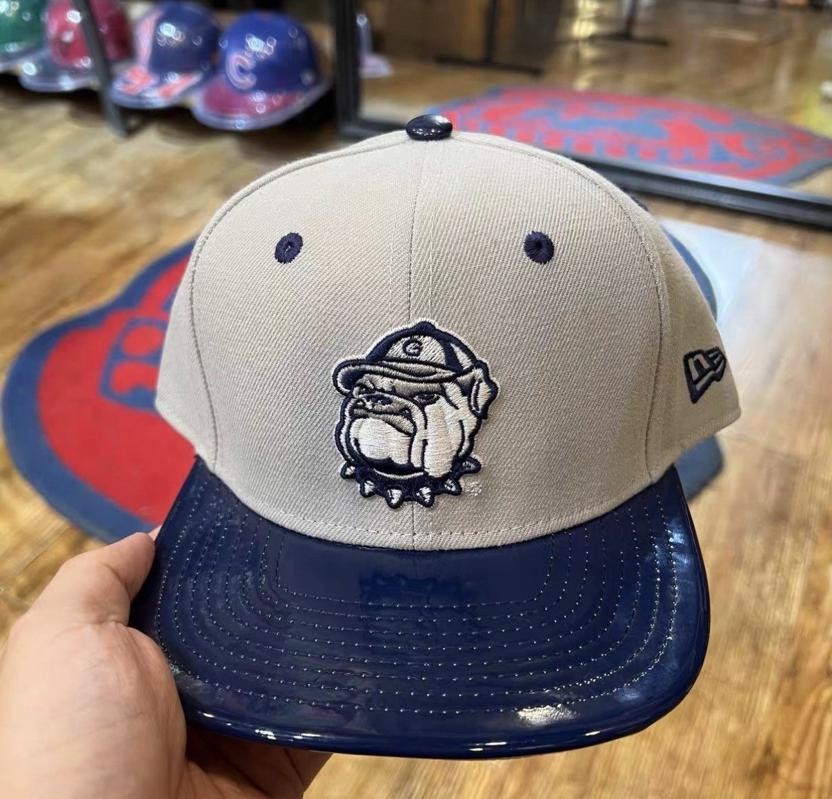 New Era New Era NCAA Georgetown Bulldogs Flat Brim Baseball Cap J32 Size ONE SIZE - 1 Thumbnail