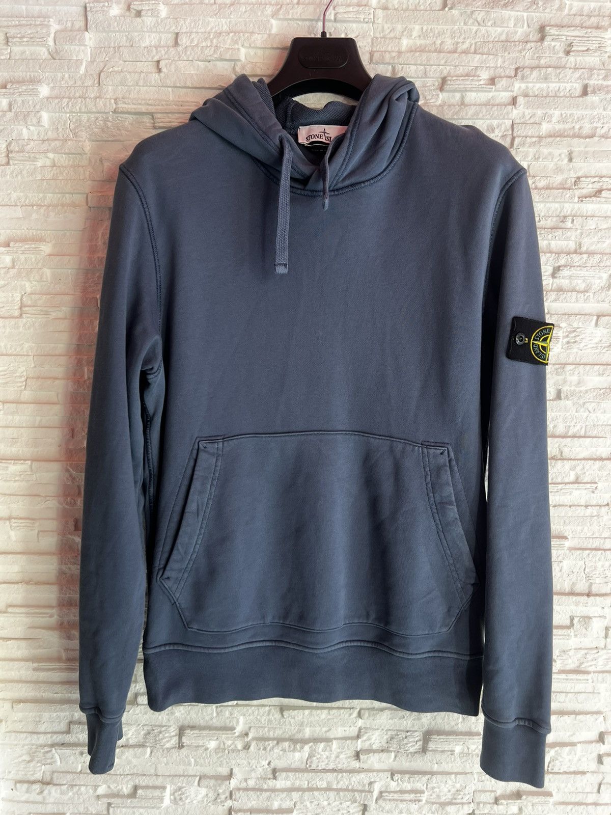 Stone Island Stone Island Hoodie Washed Blue Size M Compass Patch Size US M / EU 48-50 / 2 - 4 Thumbnail