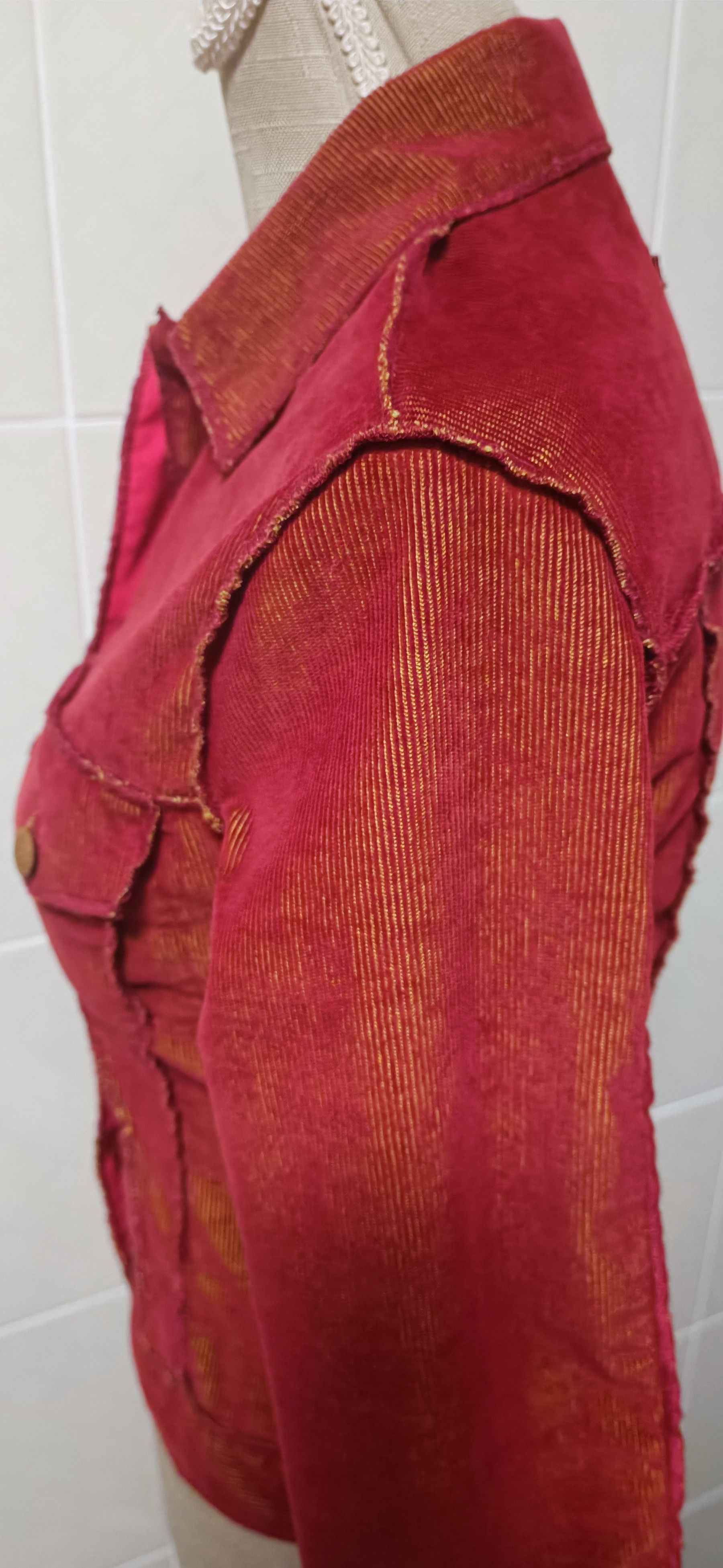 Jean Paul Gaultier 90's - Lightweight fine corduroy jacket Size S / US 4 / IT 40 - 11 Thumbnail