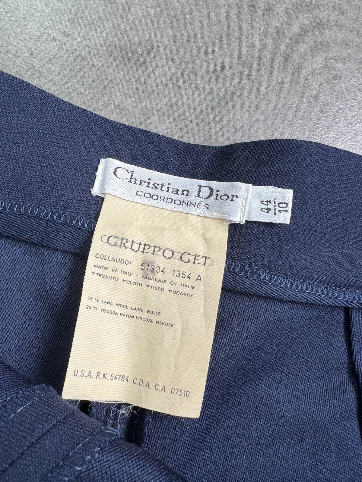 Christian Dior Monsieur × Dior × Vintage Archive 80s Christian Dior Trousers Pants Size 32" / US 10 / IT 46 - 3 Thumbnail