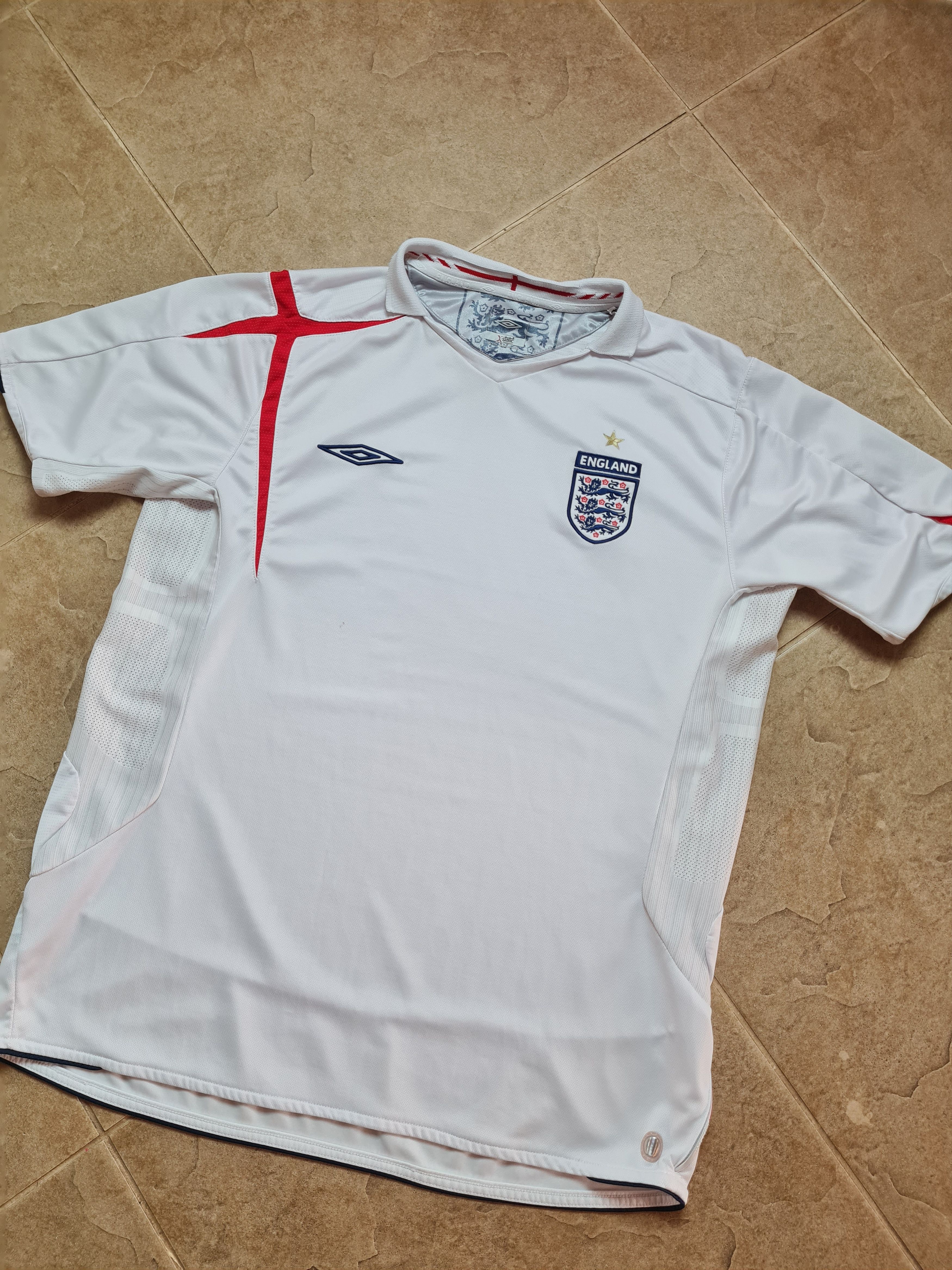 Umbro England Soccer 2006 2007 Home Football Shirt Jersey Umbro Size US XL / EU 56 / 4 - 4 Thumbnail