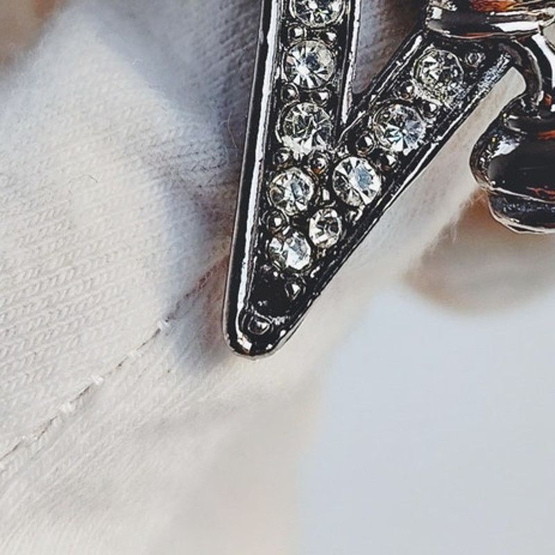 Disney Disney Mickey Mouse Star Brooch Silver White Rhinestones Size ONE SIZE - 4 Thumbnail