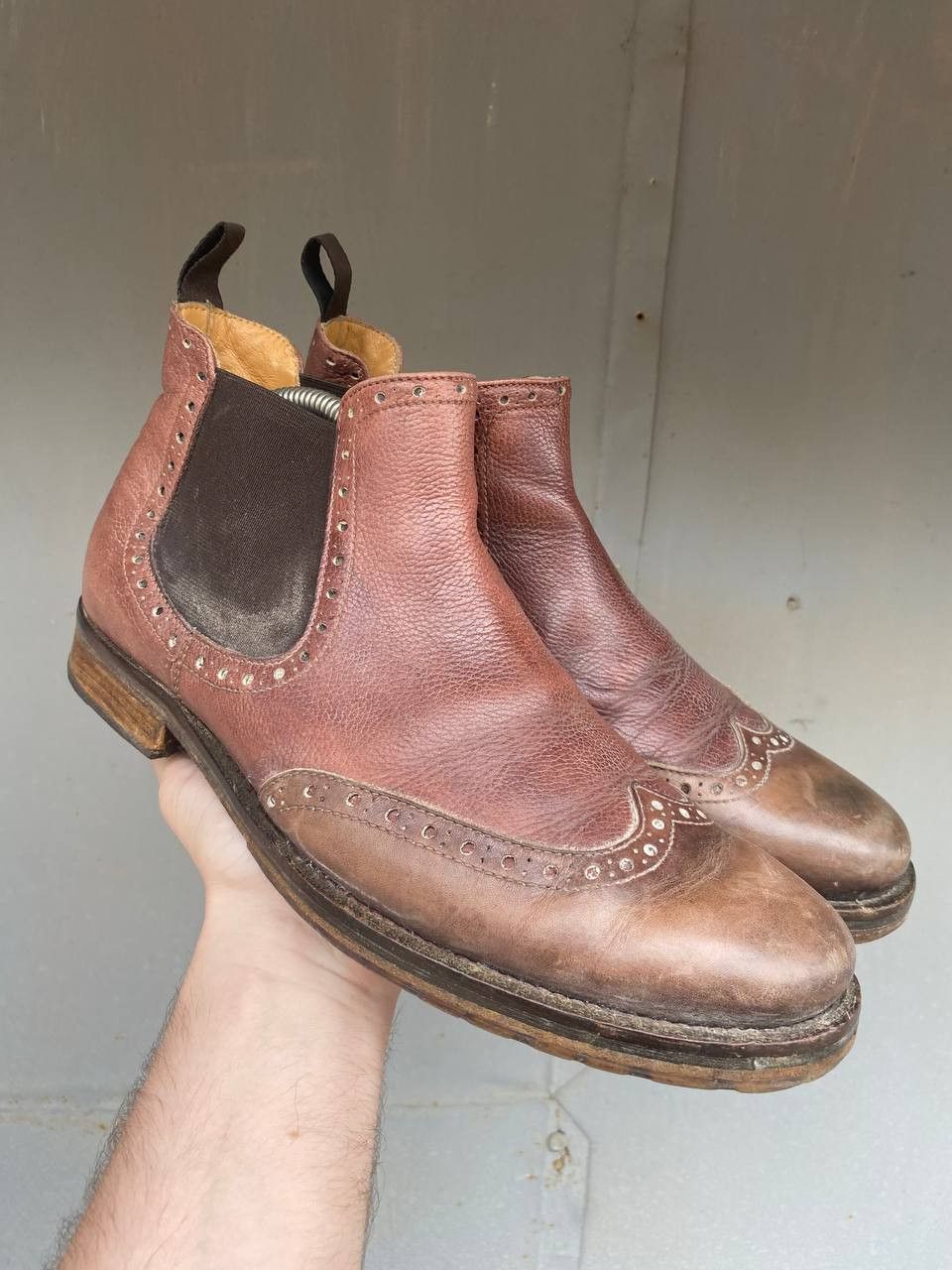 If Six Was Nine × Japanese Brand × Vintage Vintage As 98 Guidi style Faded Biker High Boots Size US 9 / EU 42 - 4 Thumbnail