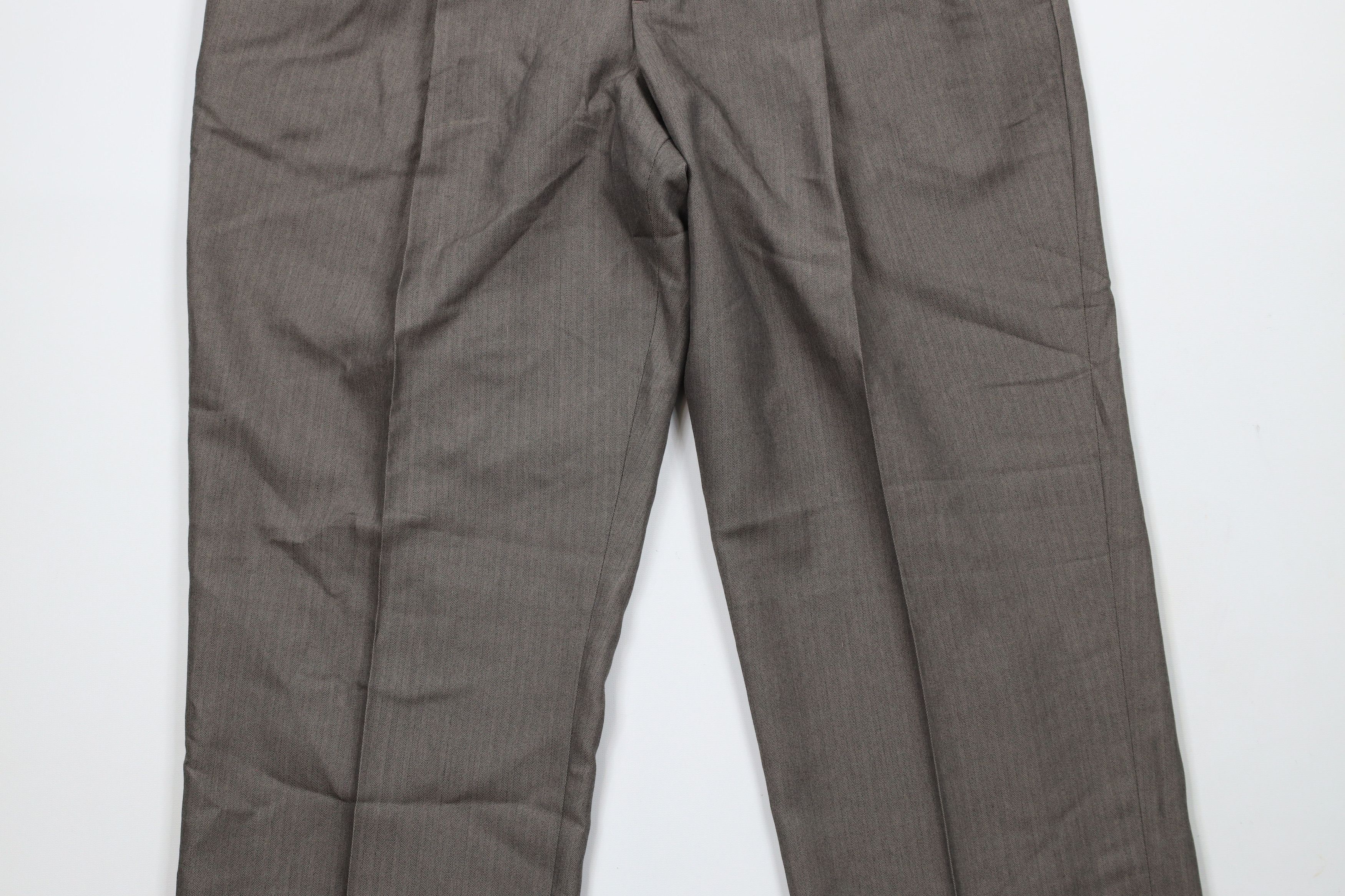 Ralph Lauren × Vintage Vintage 90s Chaps Ralph Lauren Herringbone Chino Pants Size US 38 / EU 54 - 3 Thumbnail