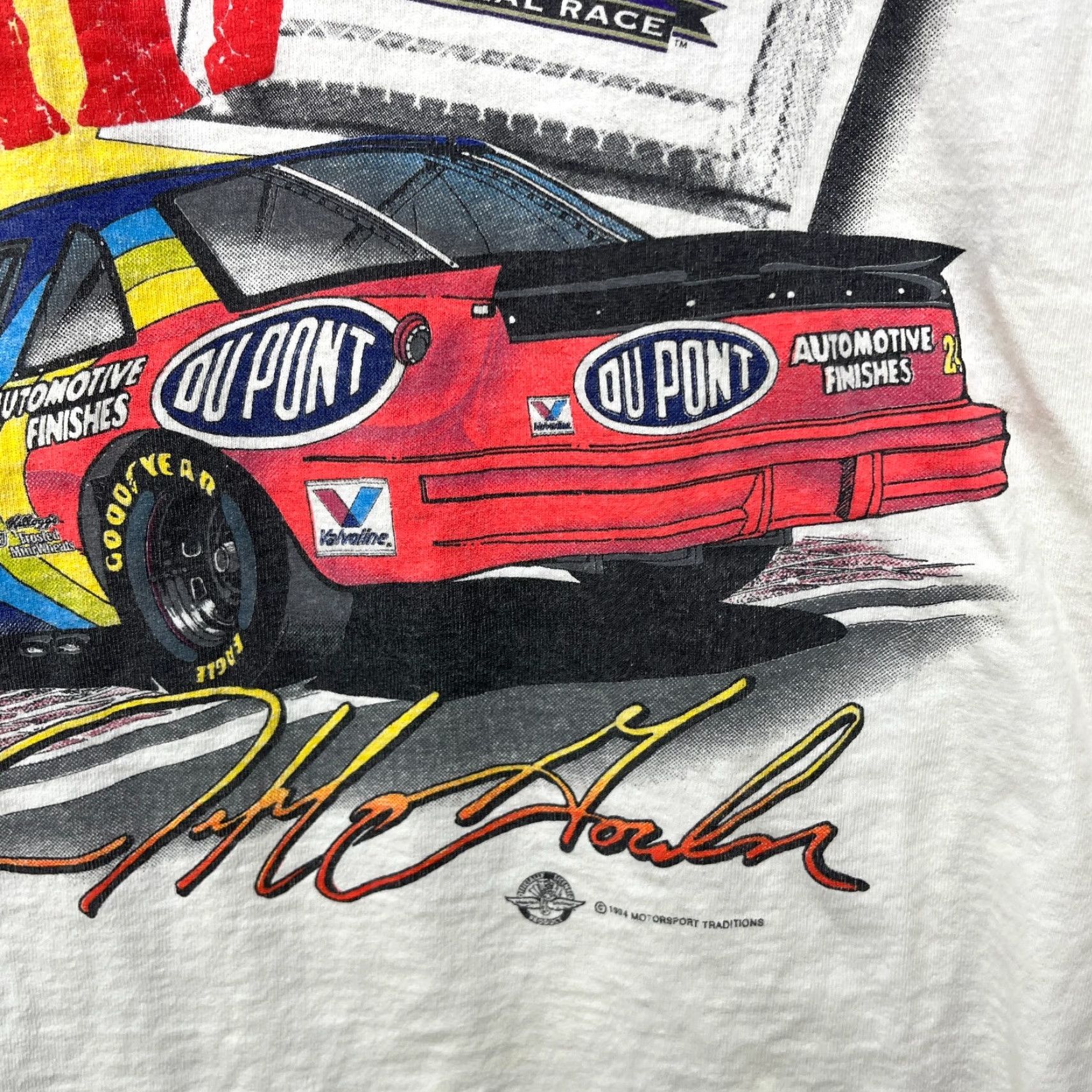 NASCAR VINTAGE NASCAR Jeff Gordon T-Shirt M White 90s Mens Graphic Print Short Sleeve Pockets Double-Sided Cotton Knit Size US M / EU 48-50 / 2 - 7 Thumbnail