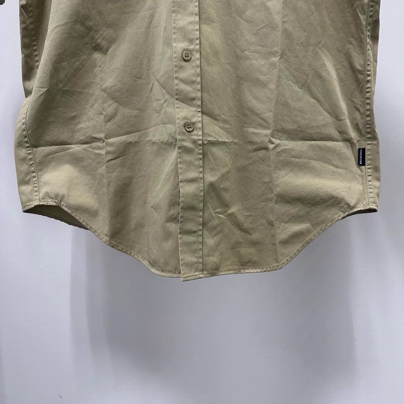 Balenciaga Balenciaga size 39 FW19 khaki cargo short sleeve shirt with Size US M / EU 48-50 / 2 - 5 Thumbnail