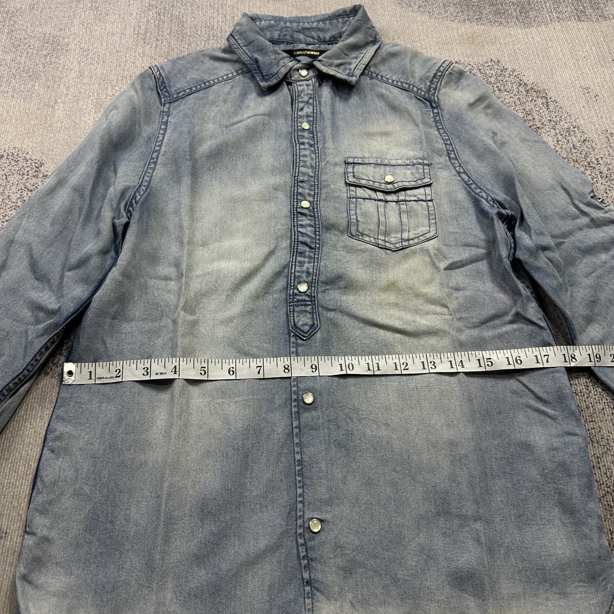 Tornado Mart Tornado mart shirt blue denim Size US S / EU 44-46 / 1 - 4 Thumbnail
