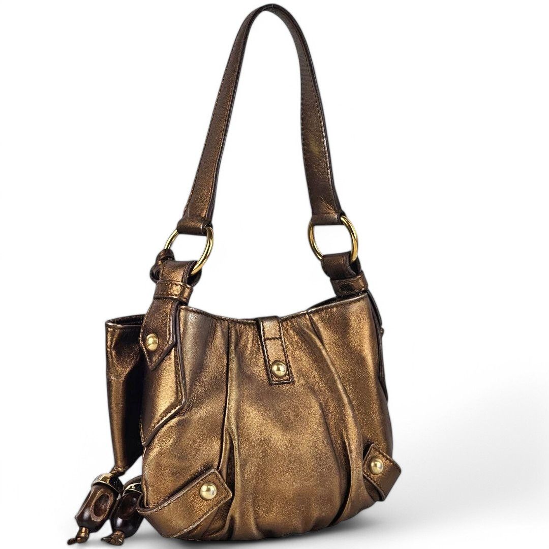 Yves Saint Laurent Yves Saint Laurent - Ribbon Handbag Leather Shoulder Bag Size ONE SIZE - 3 Thumbnail