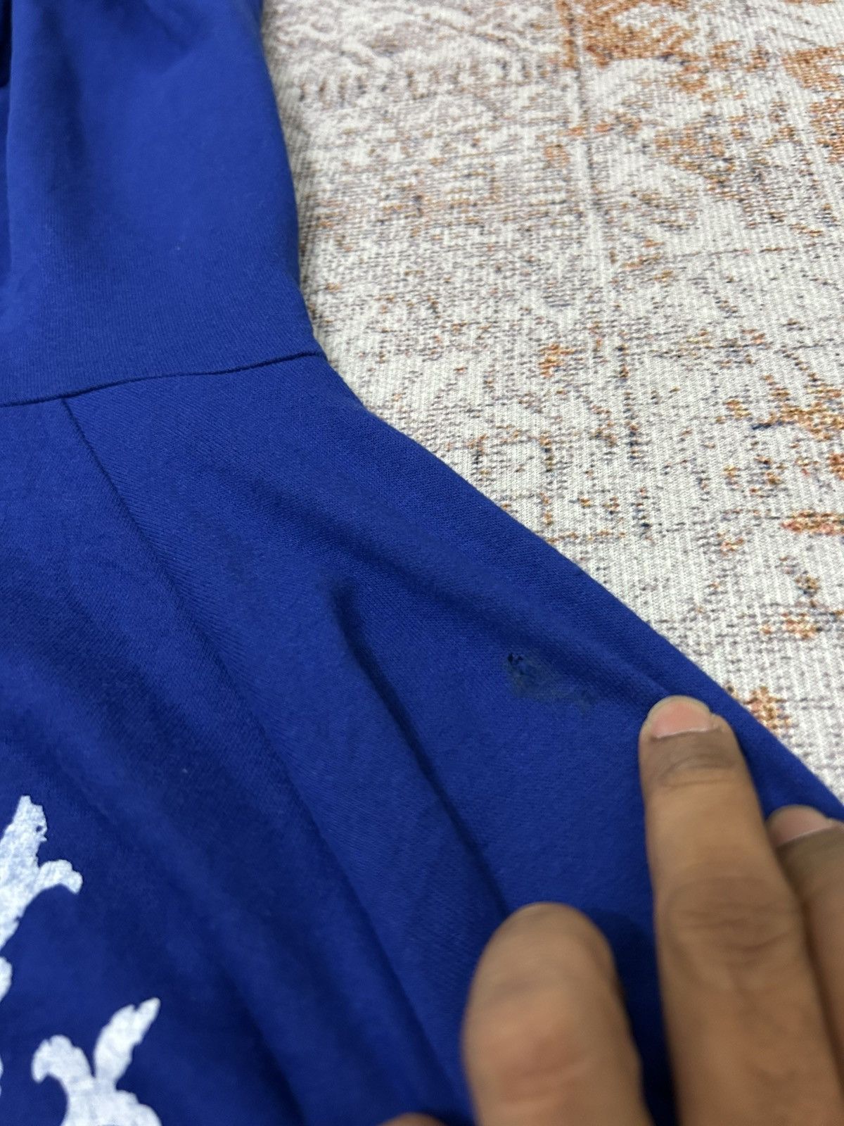 If Six Was Nine × Japanese Brand × Le Grande Bleu (L.G.B.) Lazy Daisy Croos Poem Hoodie Size US M / EU 48-50 / 2 - 9 Thumbnail
