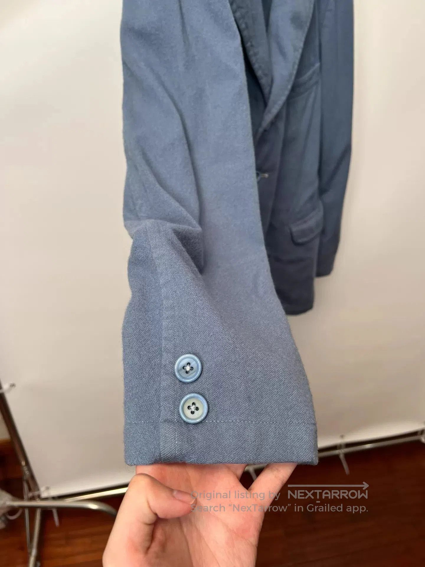 Yohji Yamamoto Blue Light Jacket - Size L. Size US L / EU 52-54 / 3 - 5 Thumbnail