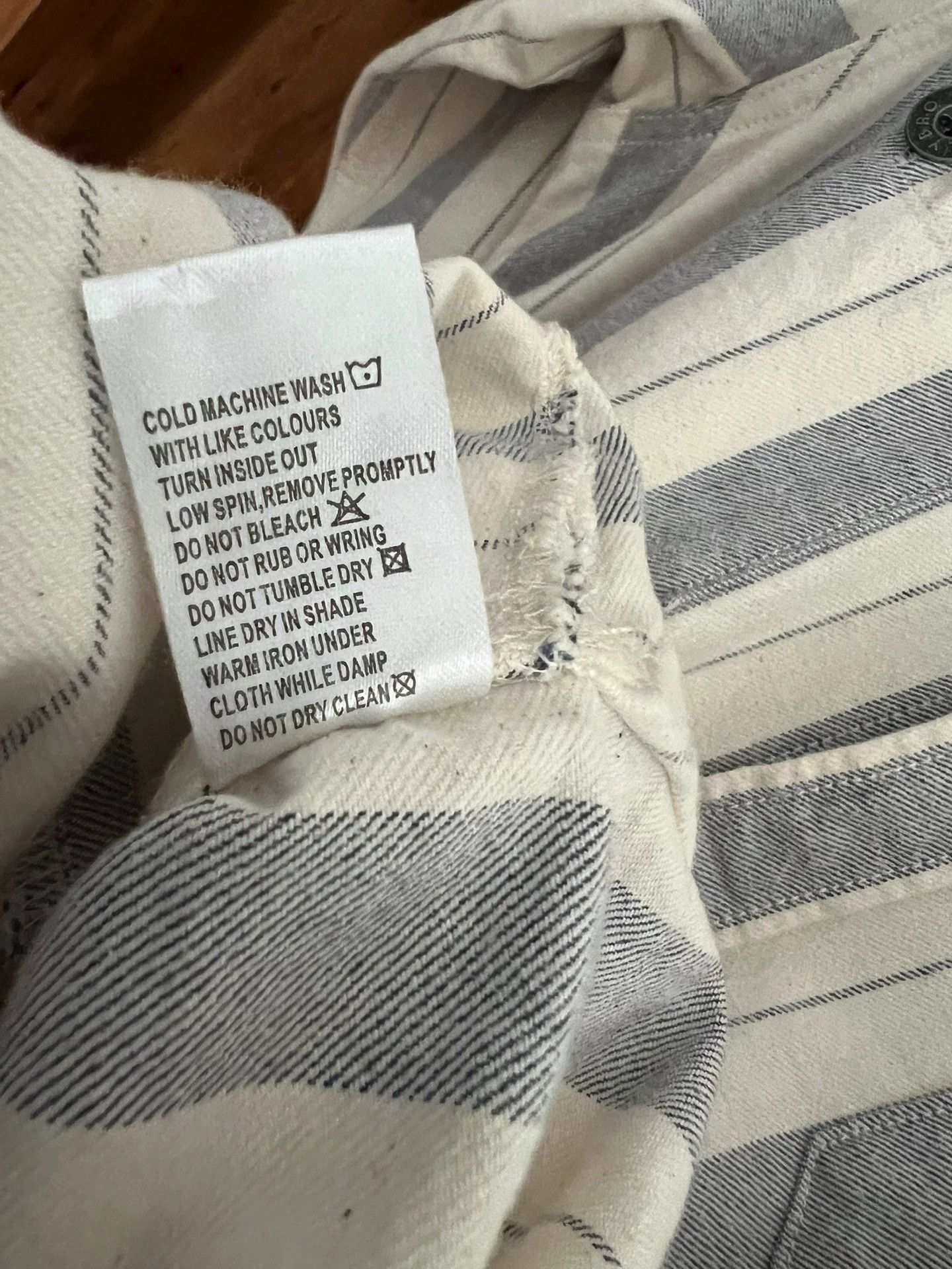 Nigel Cabourn Nigel Cabourn Snap Blue/White Stripe Shirt Jacket 46 S-M Size US S / EU 44-46 / 1 - 6 Thumbnail