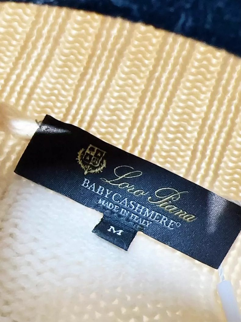 Loro Piana LORO PIANA White cashmere long sleeve high collar sweater Size M / US 6-8 / IT 42-44 - 3 Thumbnail