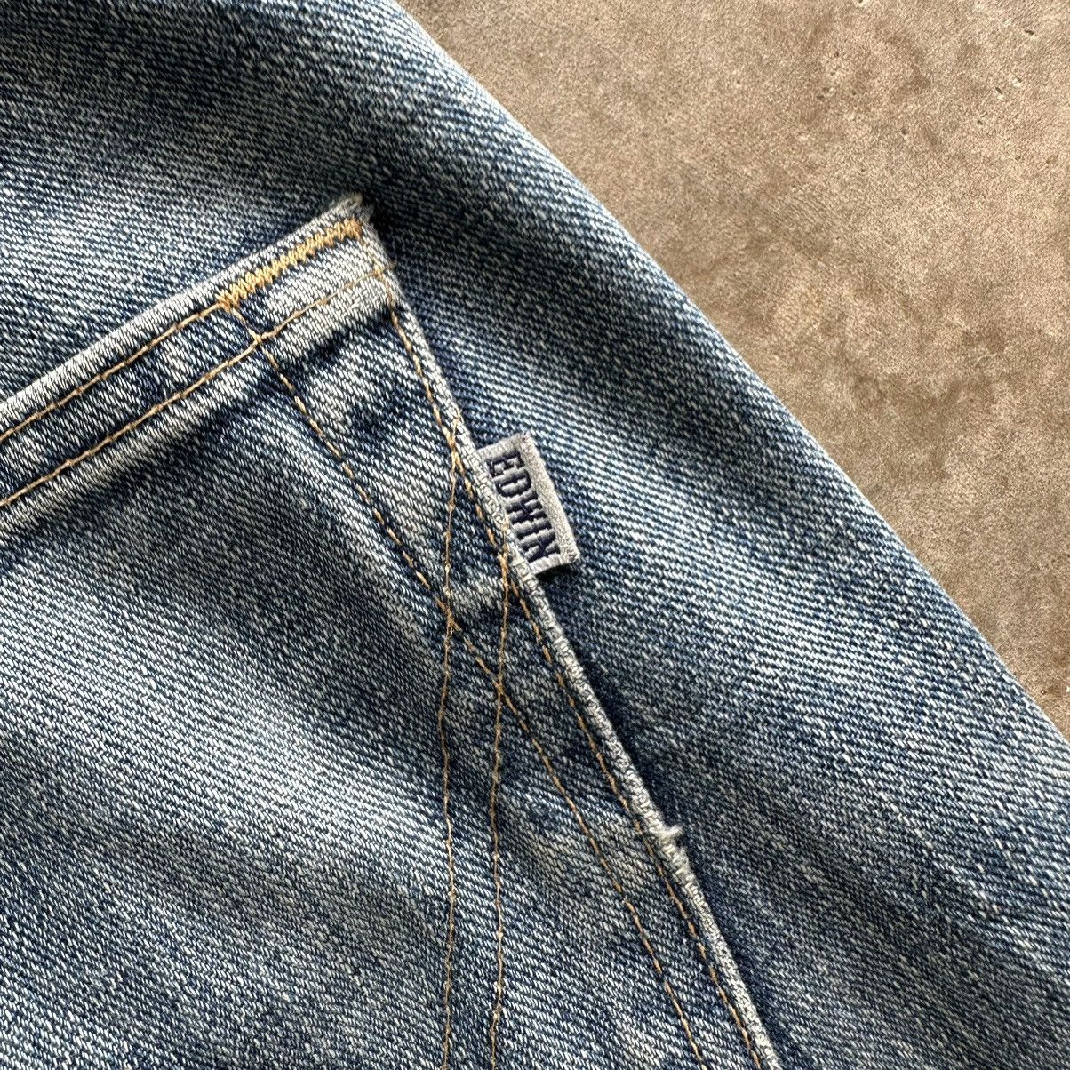 Japanese Brand Vintage Edwin Faded Rusty Denim Jean Pant W32 Size US 32 / EU 48 - 16 Thumbnail