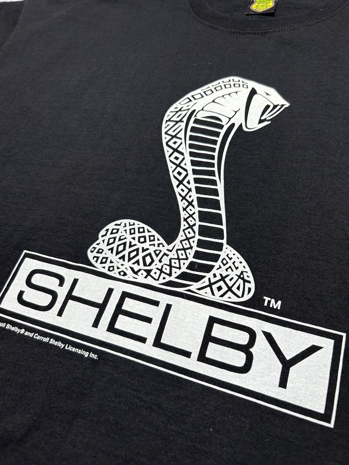 Vintage Vintage Carroll Shelby Cobra Big Logo T-Shirt Size US XXL / EU 58 / 5 - 6 Thumbnail