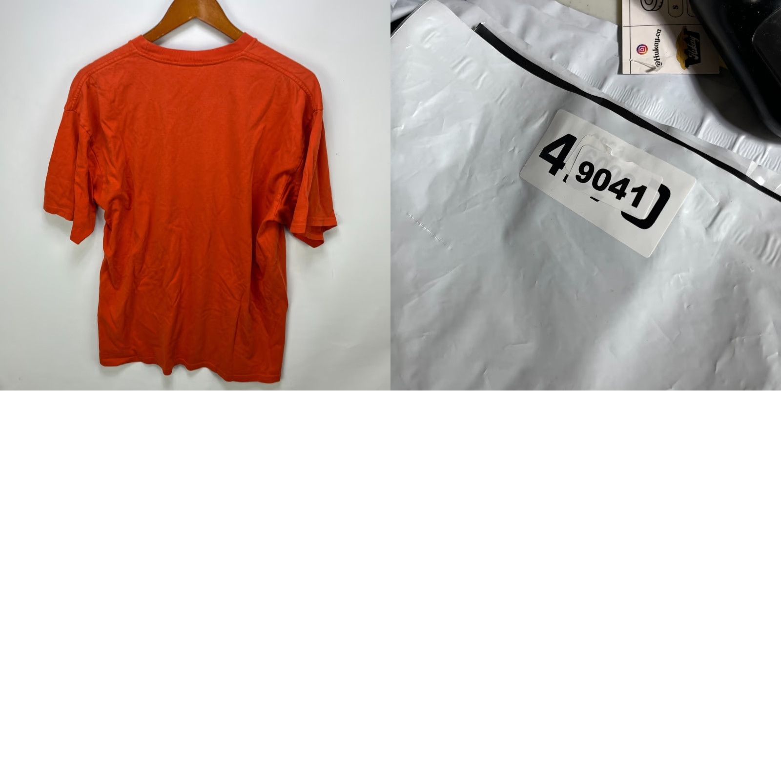 Nike VINTAGE Nike Swoosh Mini Embroidered Y2K T-Shirt Orange Large Size US L / EU 52-54 / 3 - 8 Thumbnail