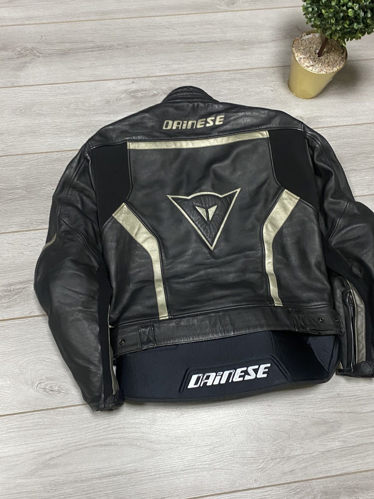 Dainese Dainese protection insulated big logo leather moto jacket Size US M / EU 48-50 / 2 - 8 Thumbnail