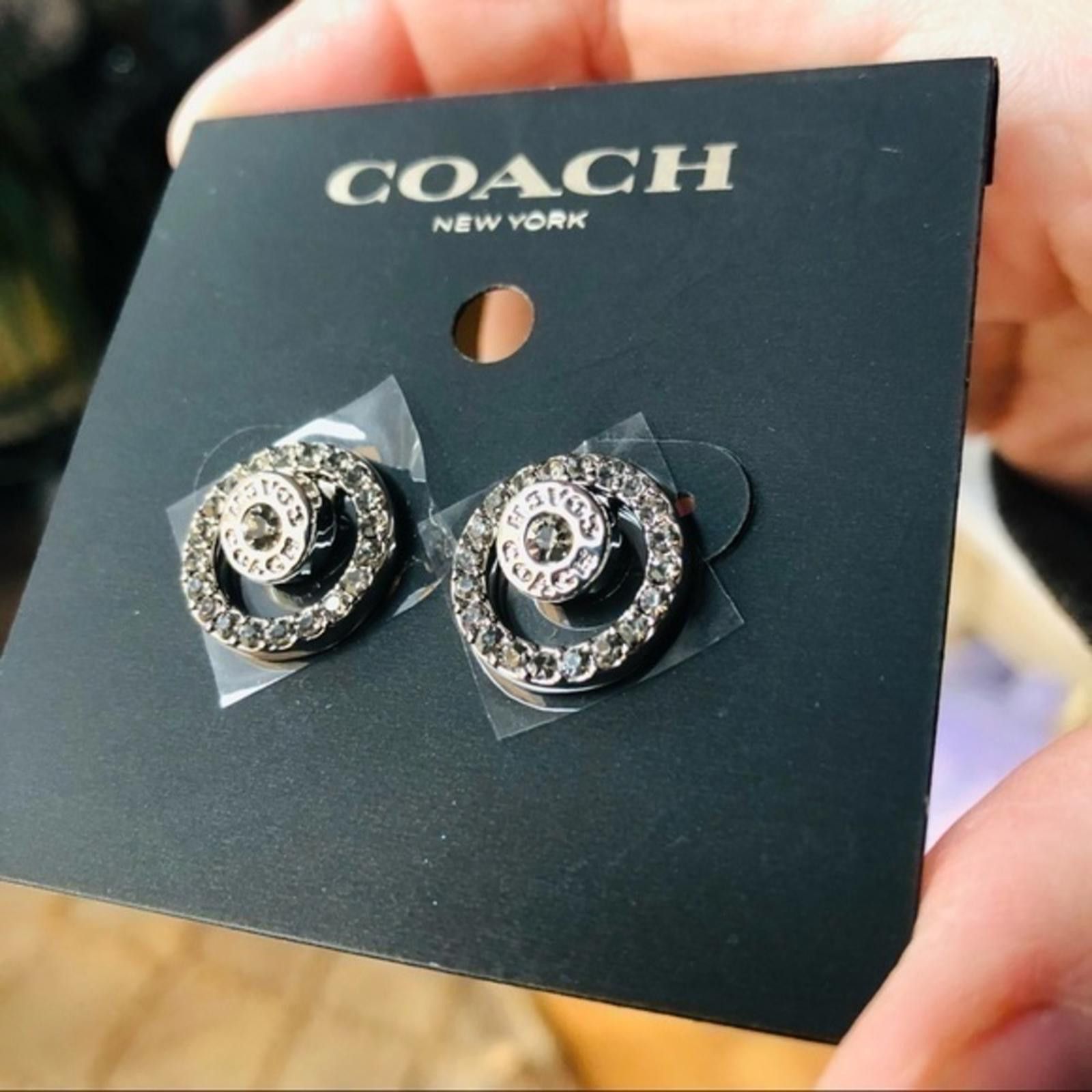 Coach Coach Silver Halo Earrings NWT Size ONE SIZE - 3 Thumbnail