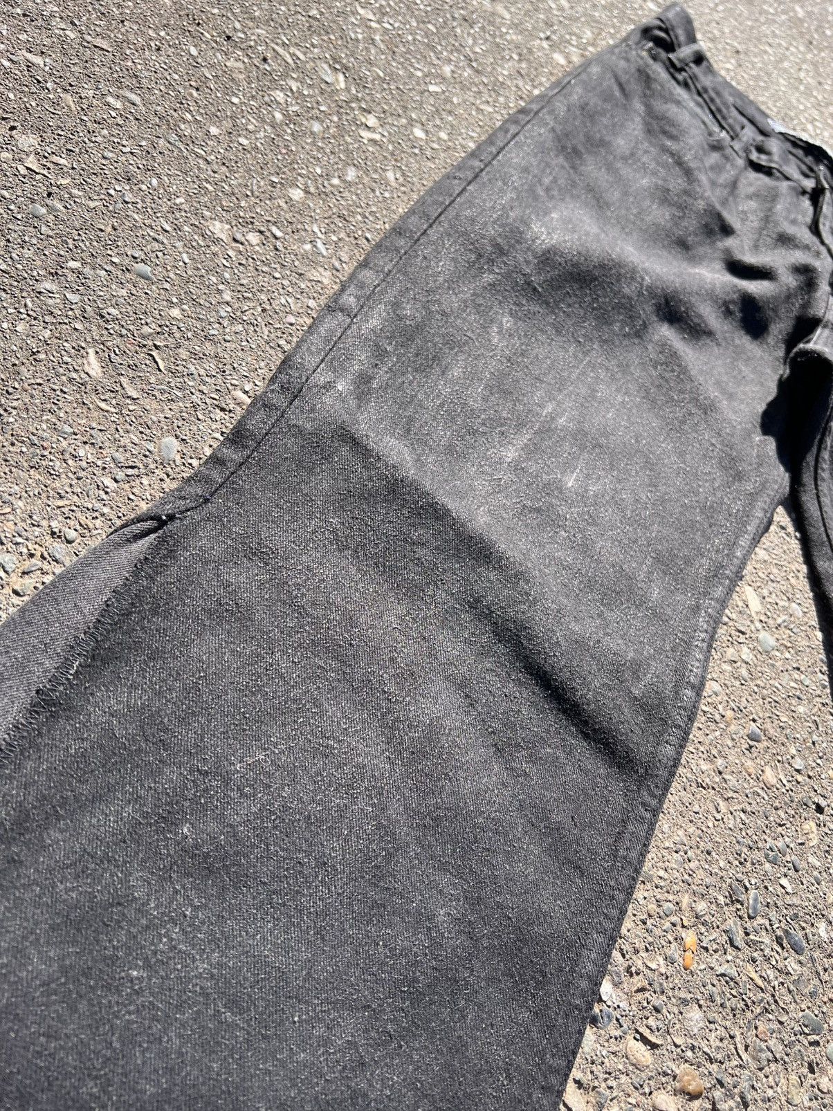 Vintage NovocentoNovantanove “rmani” flared heavy waxed jeans Size US 34 / EU 50 - 13 Thumbnail