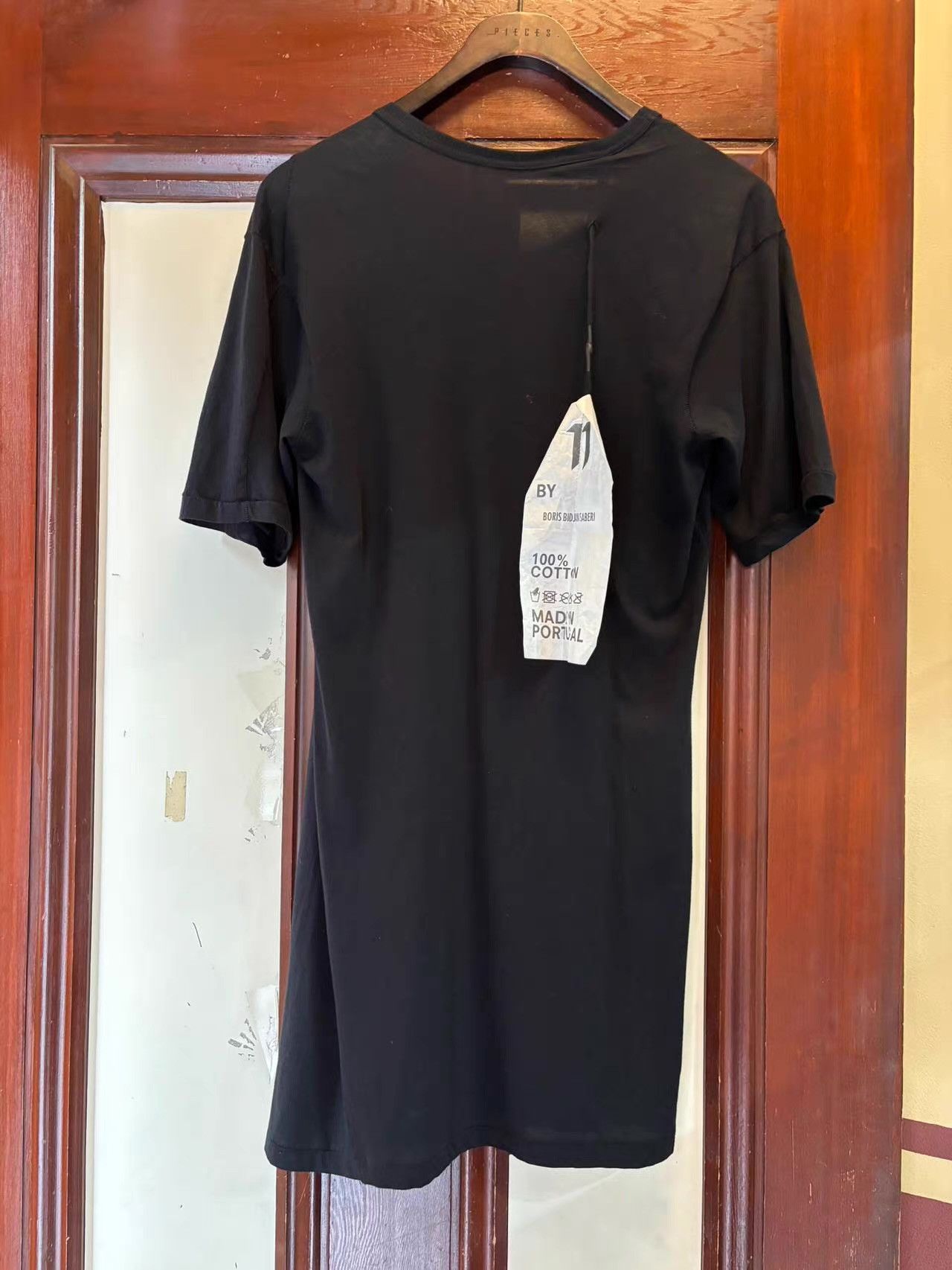 11 By Boris Bidjan Saberi 11byBBS 17AW TS1 Black Flame‑Print Short‑Sleeve Tee Ｑ25 Size US M / EU 48-50 / 2 - 3 Thumbnail