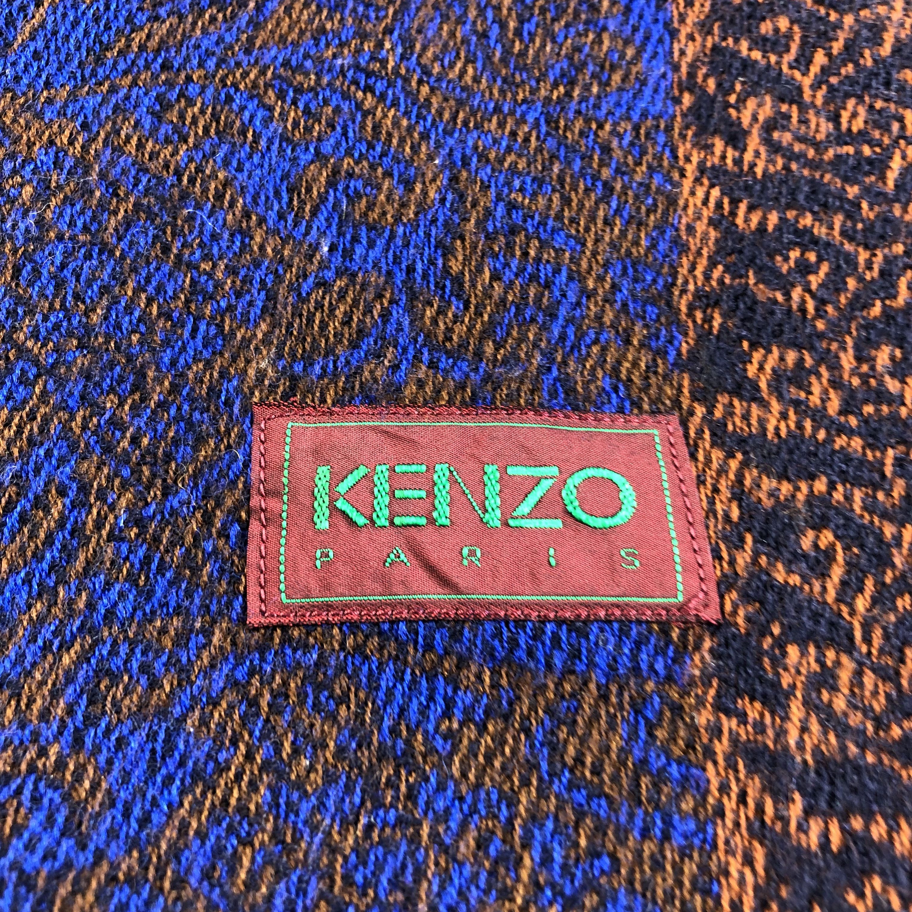 Kenzo Kenzo Baroque Wool Scarf Muffler V1958 Size ONE SIZE - 4 Thumbnail