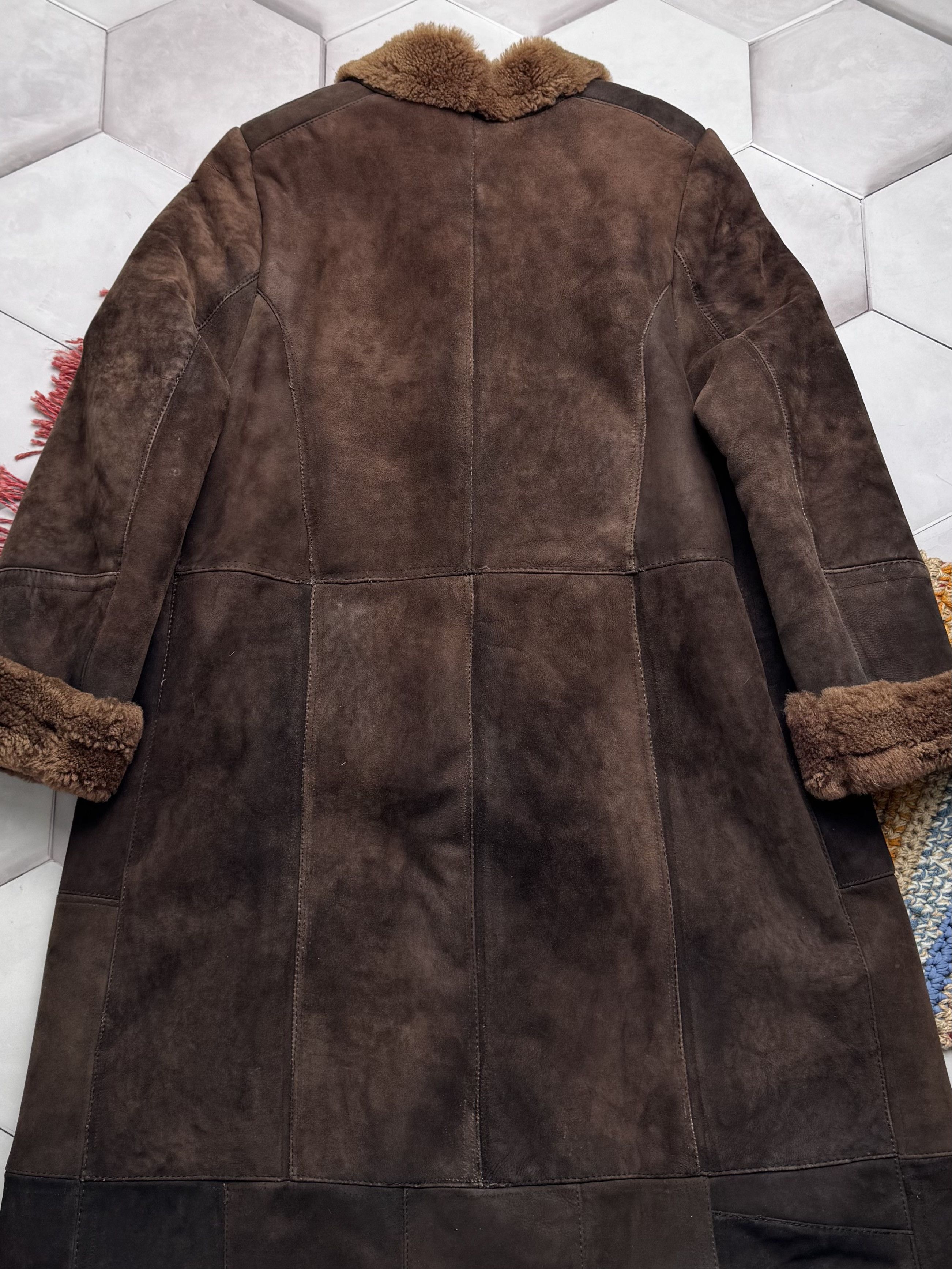 Vintage Vintage 80's Real Sheepskin Thrashed Coat (E4) Size XL / US 12-14 / IT 48-50 - 12 Thumbnail