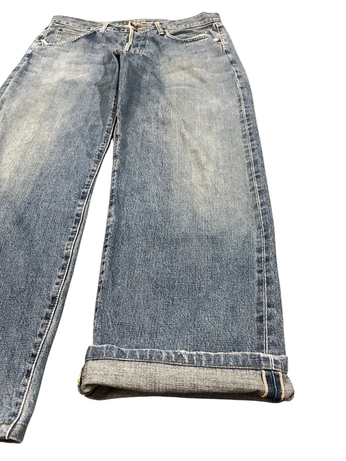 Edwin Vintage Edwin 505X Selvedge Baggy Denim Size US 35 - 3 Thumbnail