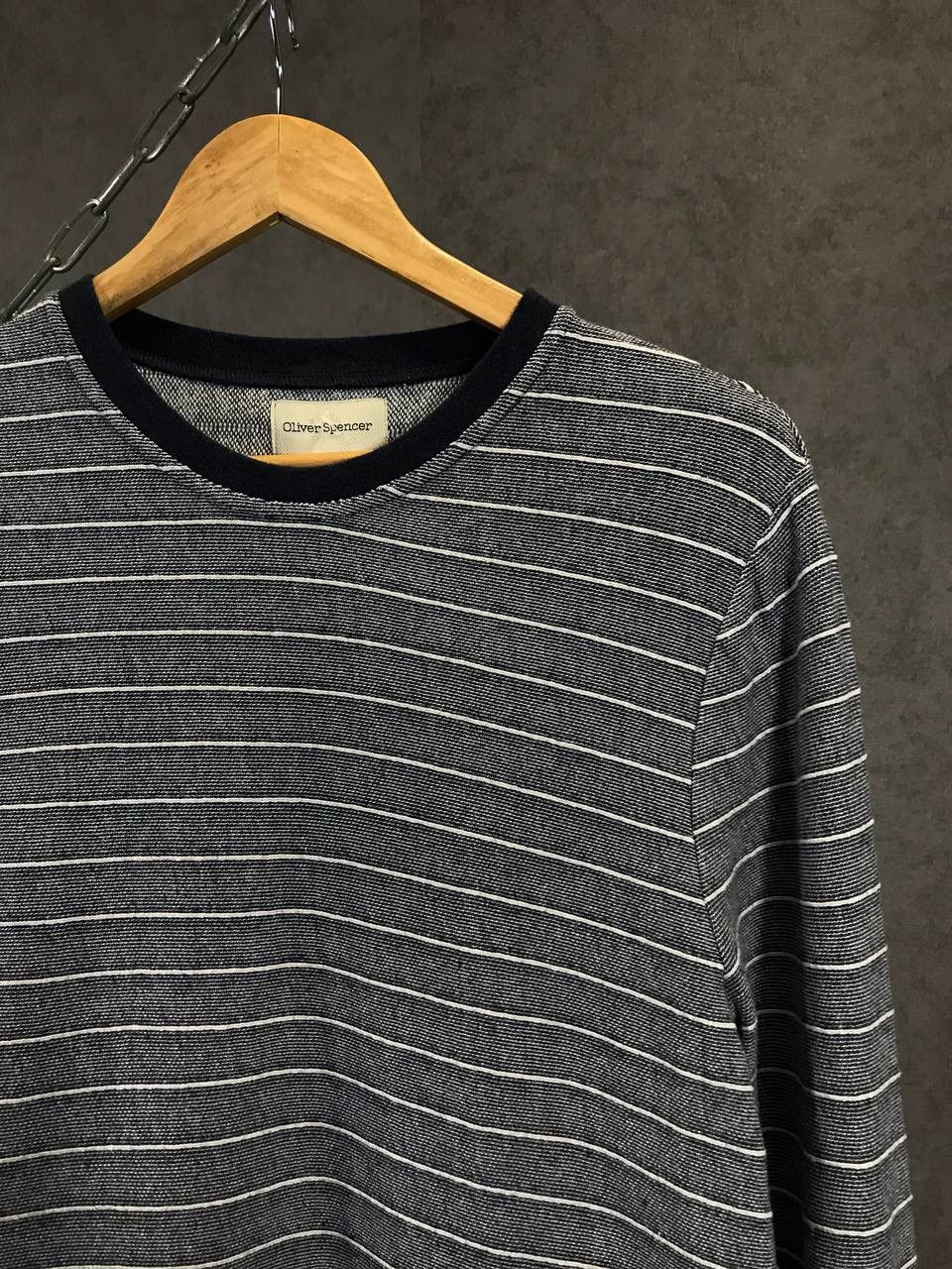 Designer Oliver Spencer designer striped sweatshirt Size US M / EU 48-50 / 2 - 2 Thumbnail
