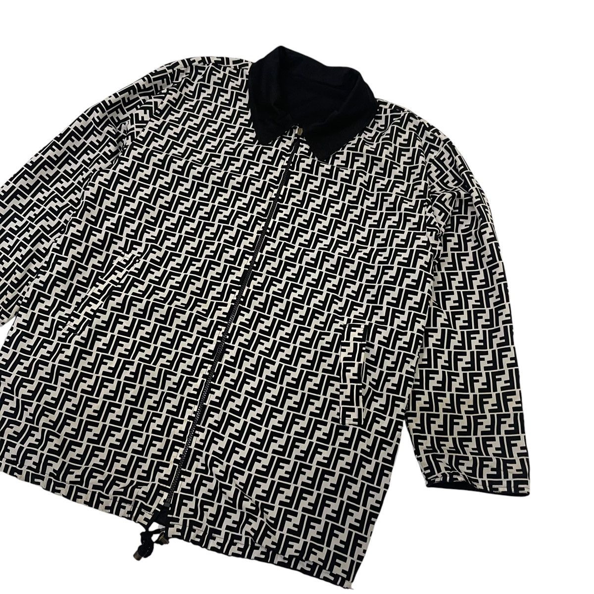 Fendi 🔥Vintage Fendi Monogram Reversible Jacket Size US L / EU 52-54 / 3 - 4 Thumbnail