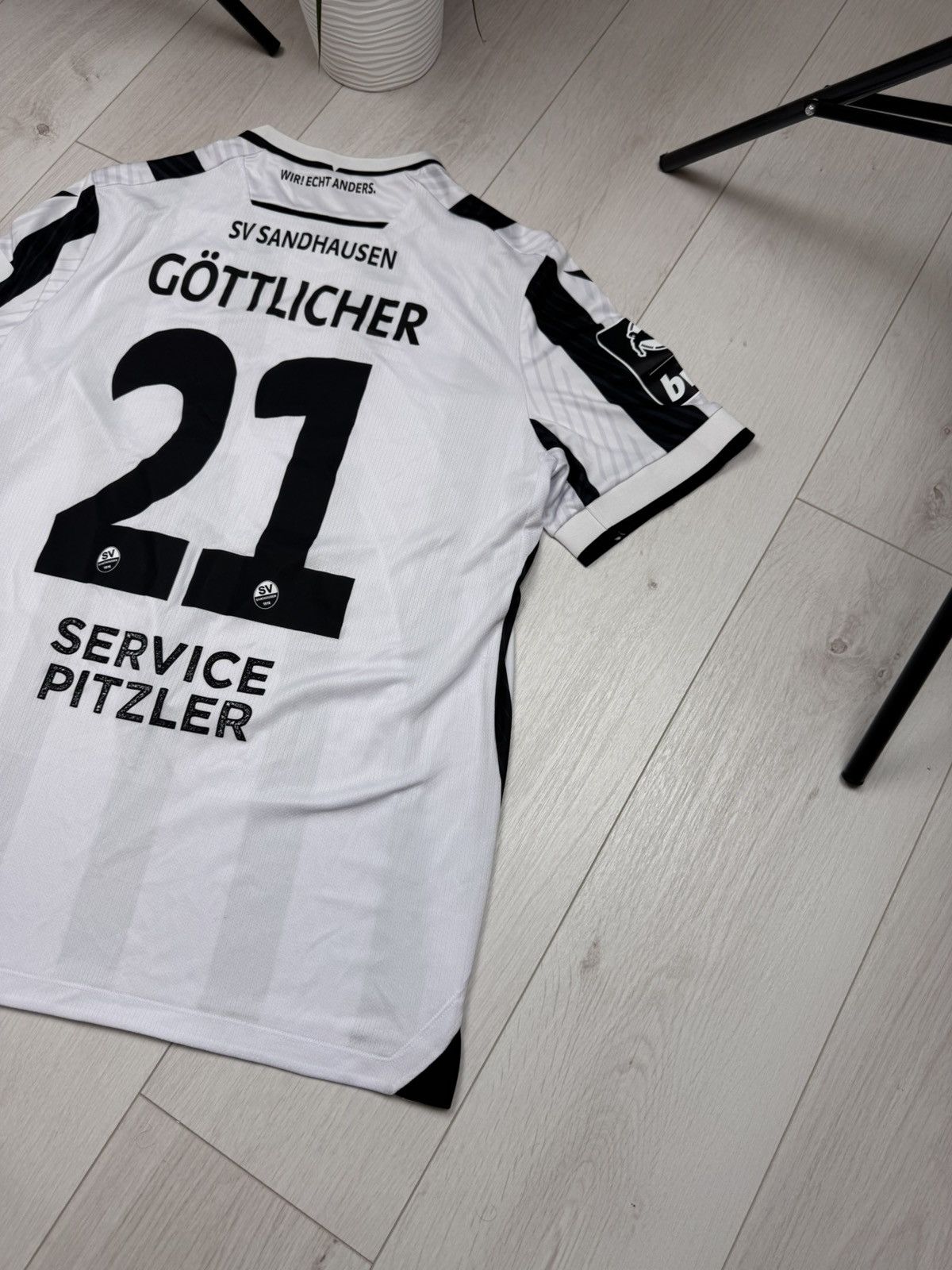 Macron Soccer Jersey Macron SV Sandhausen 1916 2023/24 Bundesliga Size US XXL / EU 58 / 5 - 13 Thumbnail