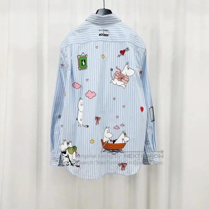 Acne Studios Cartoon Print Long Sleeve Shirt.
