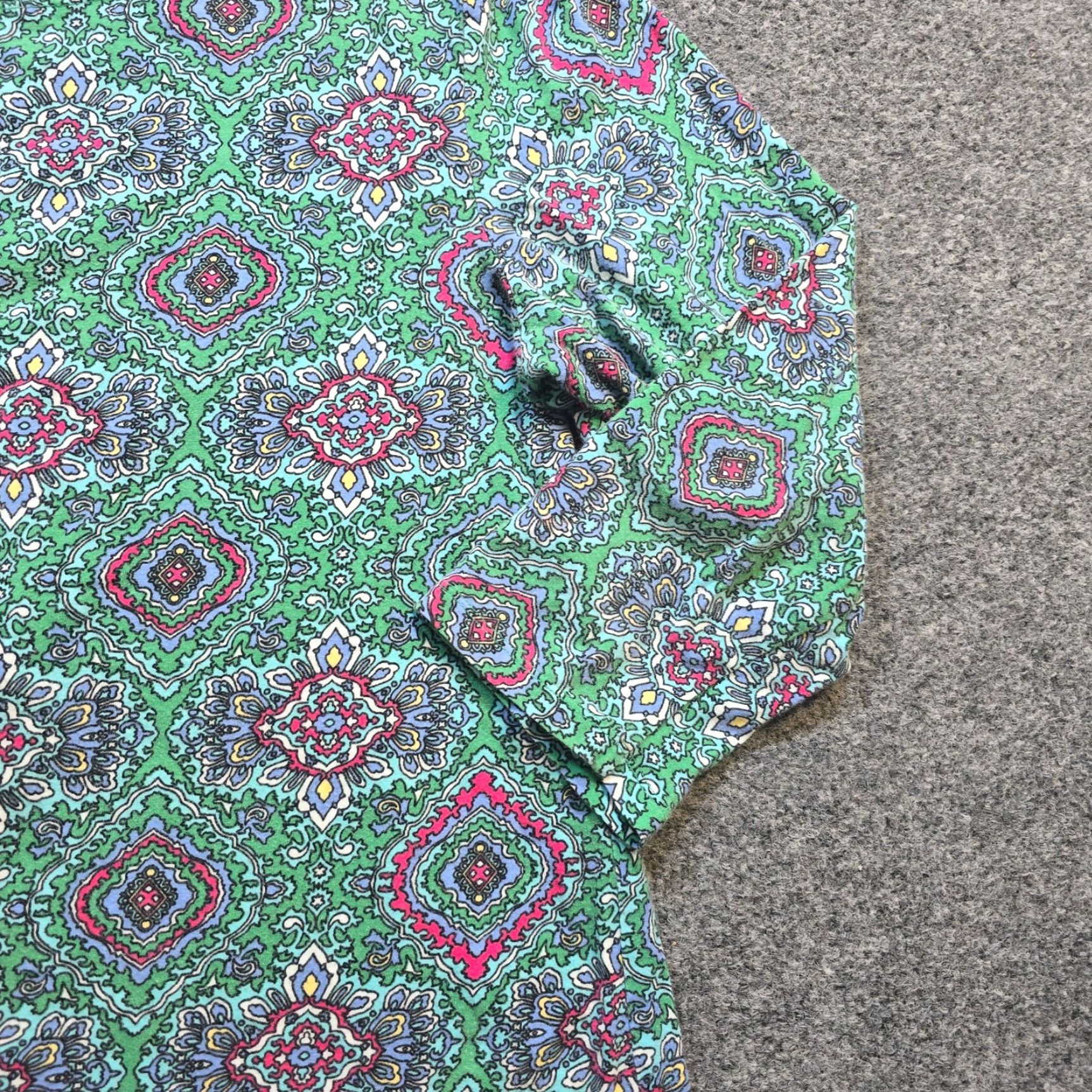 Talbots Talbots Top Shirt Womens Medium Green Boat Neck 3/4 Sleeve Stretchy Casual Size M / US 6-8 / IT 42-44 - 4 Thumbnail