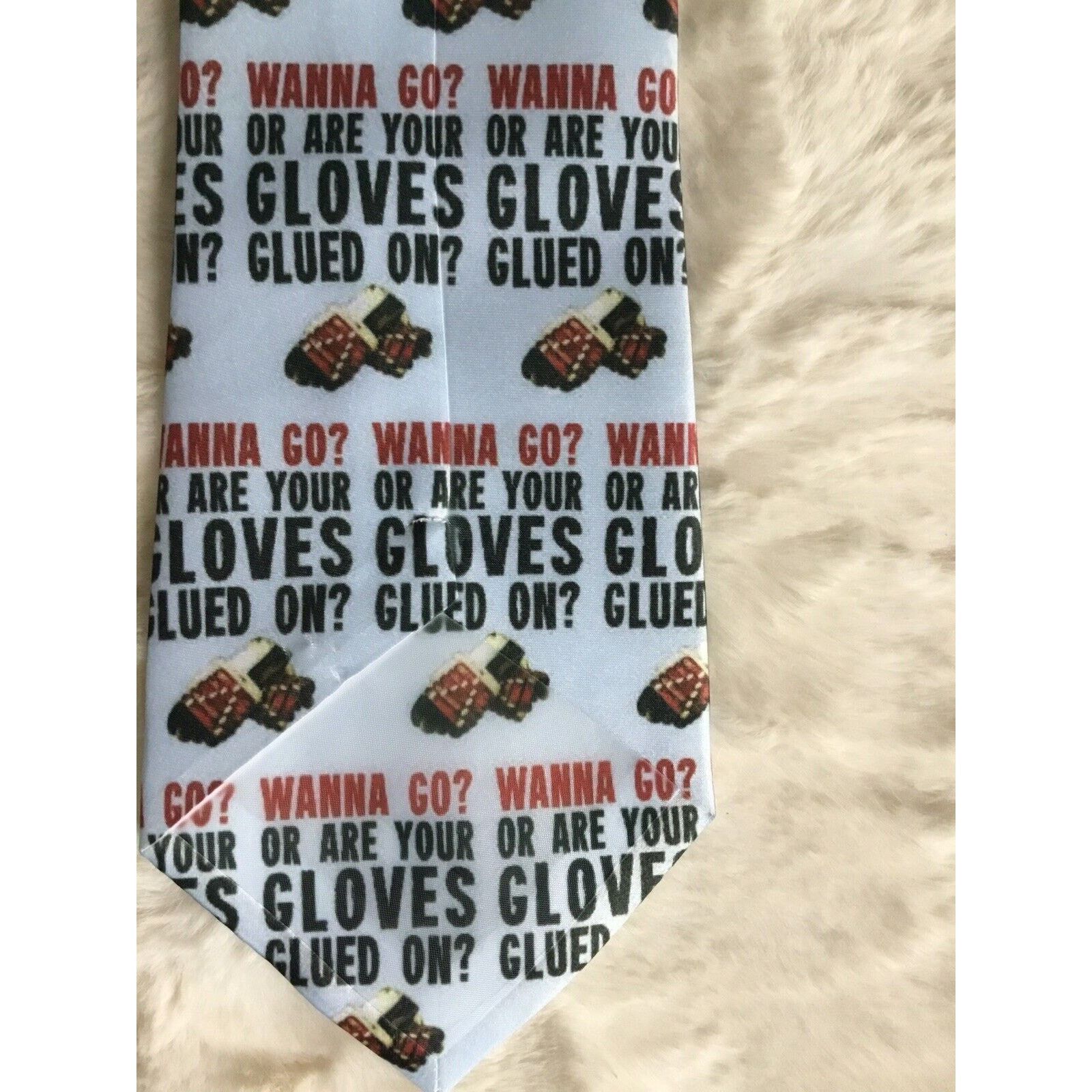 & Other Stories Tie Boxing Fighting MMA Wanna Go Or Are Your Gloves Glued On Size ONE SIZE - 3 Thumbnail